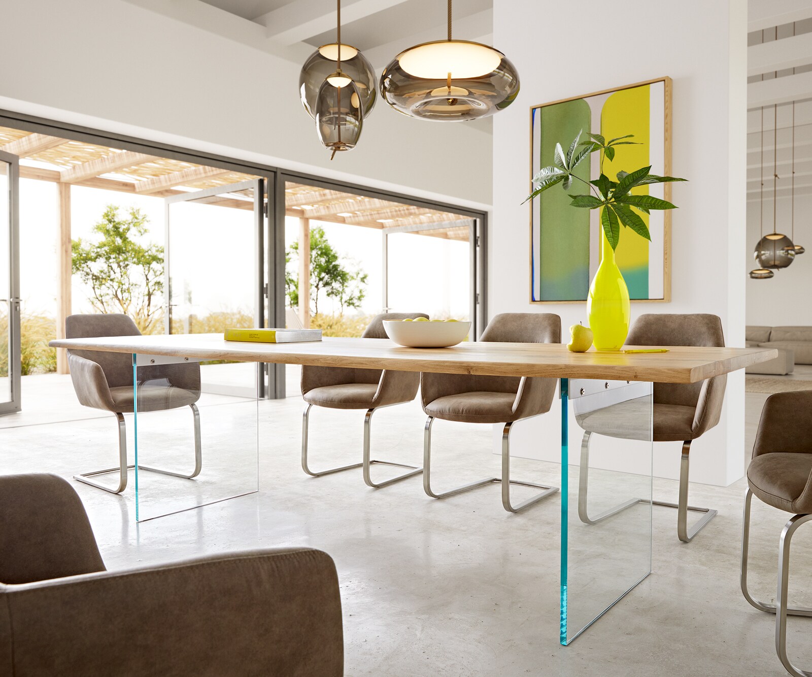 Esstisch Edge 260x100x2,5-3 Eiche Natur Glas Live-Edge 5 Esstisch Edge 260x100x2,5-3 Eiche Natur Glas Live-Edge 5