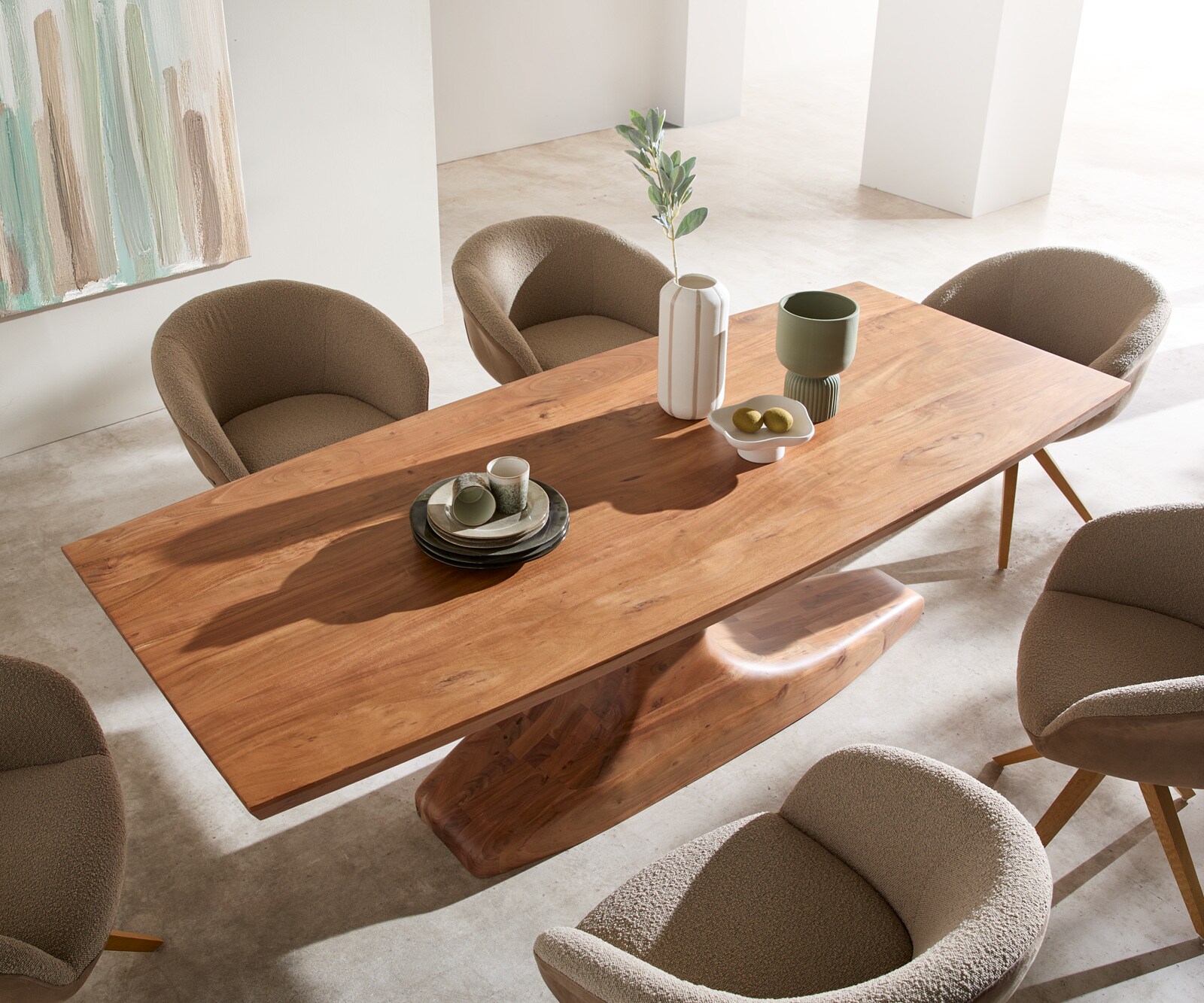 Esstisch Jalta 220x95 cm Akazie Natur massiv 3
