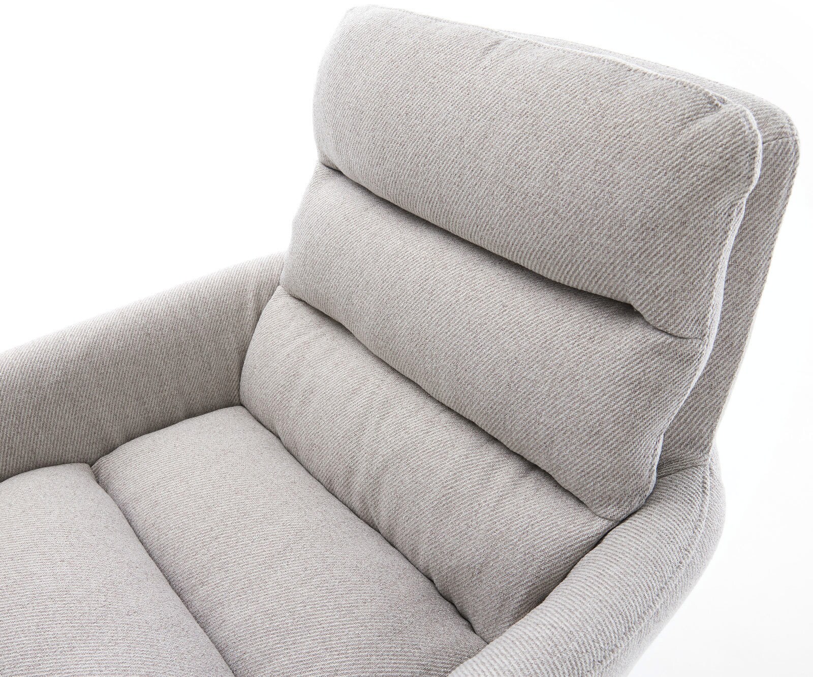 Freischwinger Abelia-Flex mit Armlehnen Stripes Hellgrau Freischwinger rund Schwarz 4