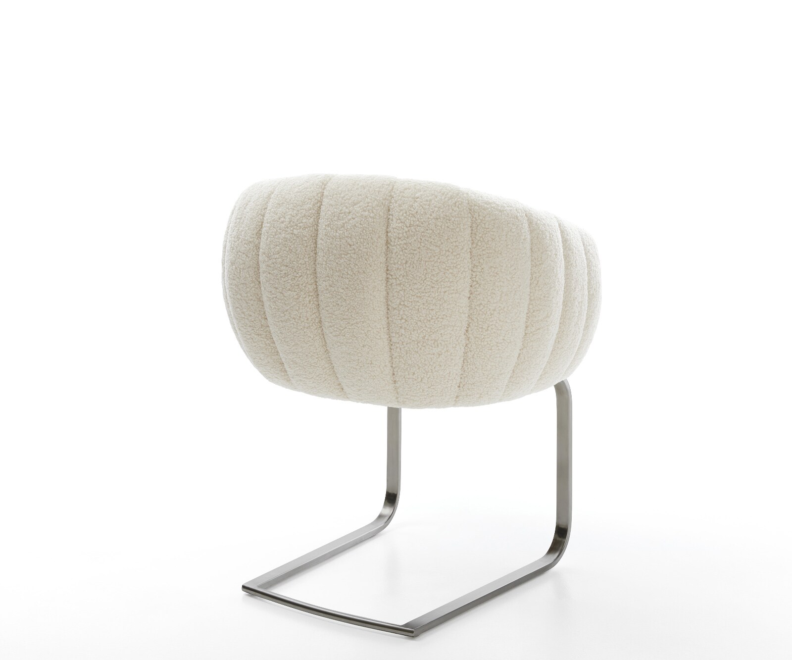 Freischwinger Jada-Flex Teddystoff Beige Freischwinger flach Graphit Taschenfederkern 5