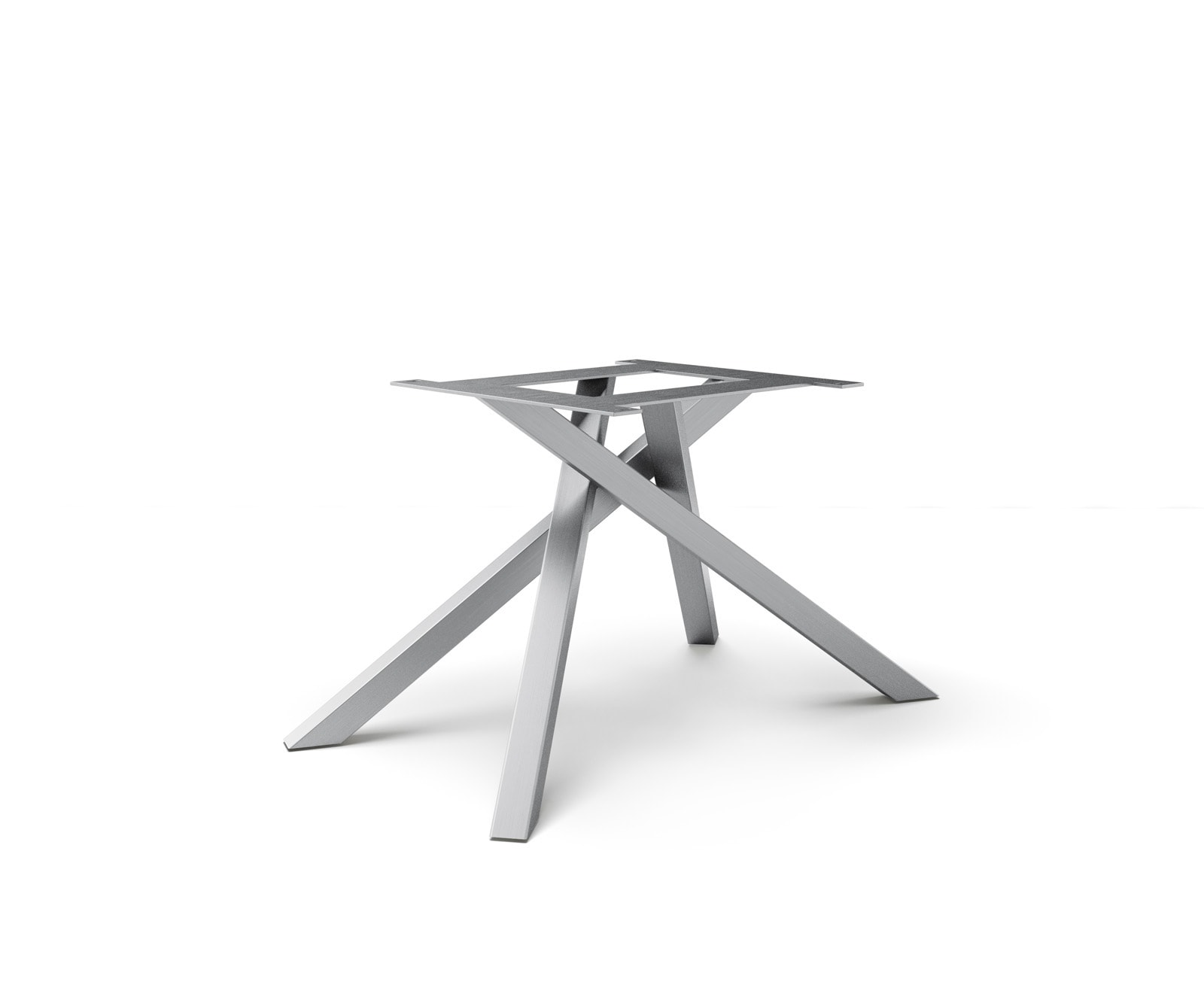 Kreuzgestell Rechteck Edelstahl Silber für Ausziehtische von 180-300 cm Kreuzgestell Rechteck Edelstahl Silber für Ausziehtische von 180-300 cm