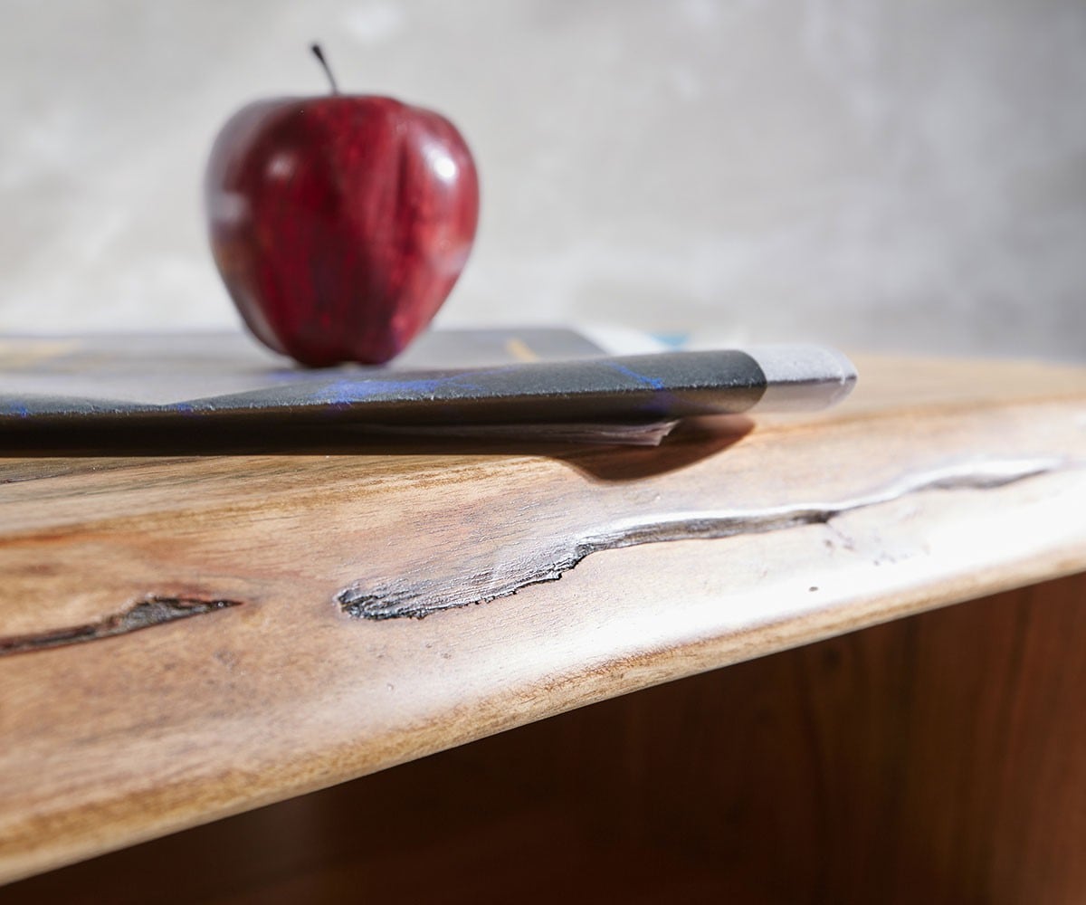 Lowboard Live-Edge 145 cm Akazie Natur Fach 3 Schübe 2 Lowboard Live-Edge 145 cm Akazie Natur Fach 3 Schübe 2