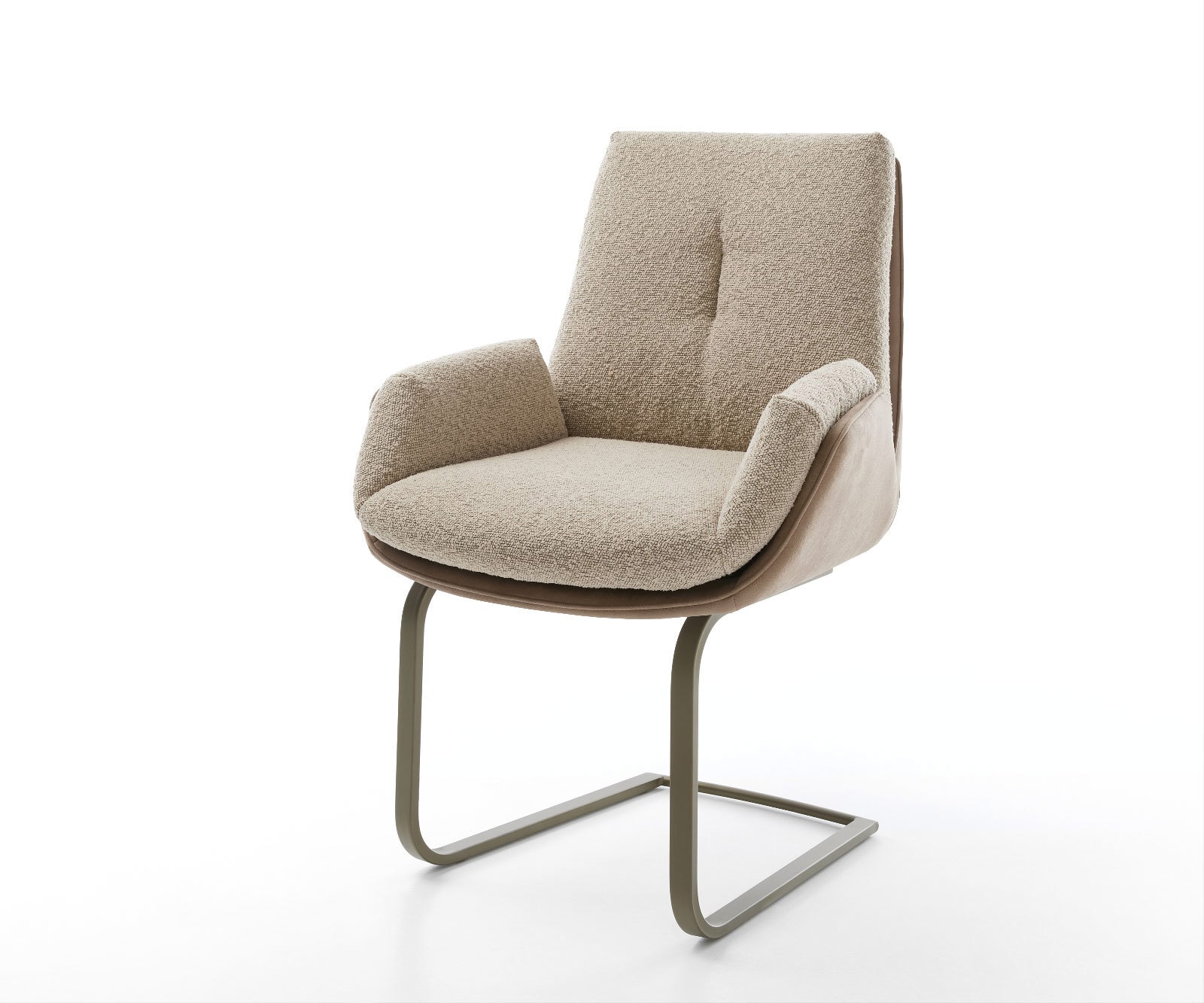 Freischwinger Clea-Flex Materialmix Schlamm Freischwinger flach Effektfinish Titan Freischwinger Clea-Flex Materialmix Schlamm Freischwinger flach Effektfinish Titan