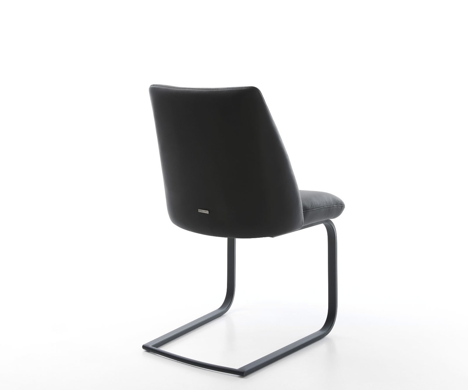 Freischwinger Elso-Flex Echt-Leder Schwarz Freischwinger flach Schwarz Taschenfederkern 4