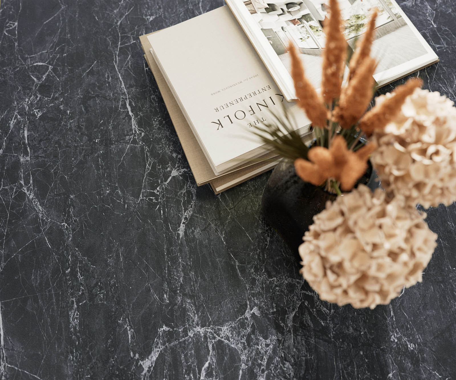 Esstisch Edge 200-300x100 Keramik Laminam®Nero Greco Anthrazit Spider Flachstahl Edelstahl ausziehbar 5