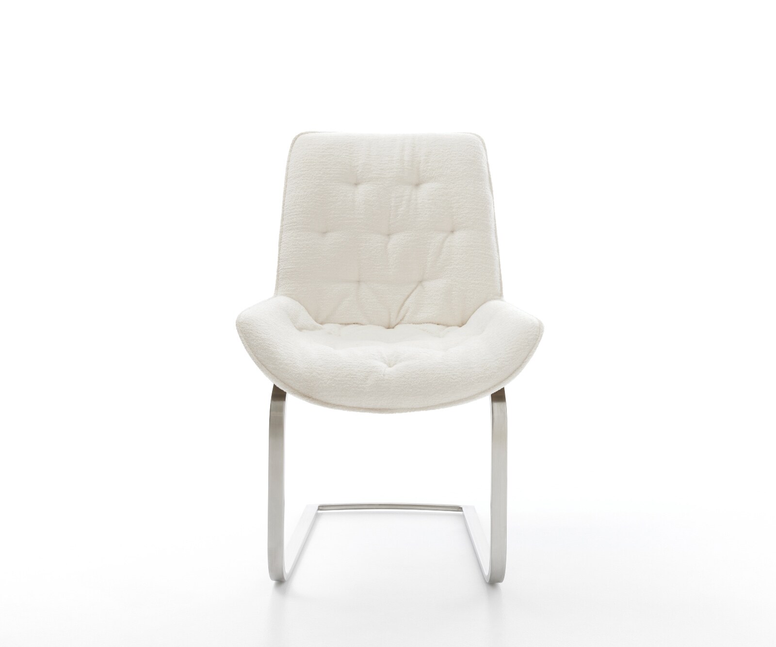Freischwinger Taimi-Flex Bouclé Soft Beige Freischwinger flach Edelstahl 2