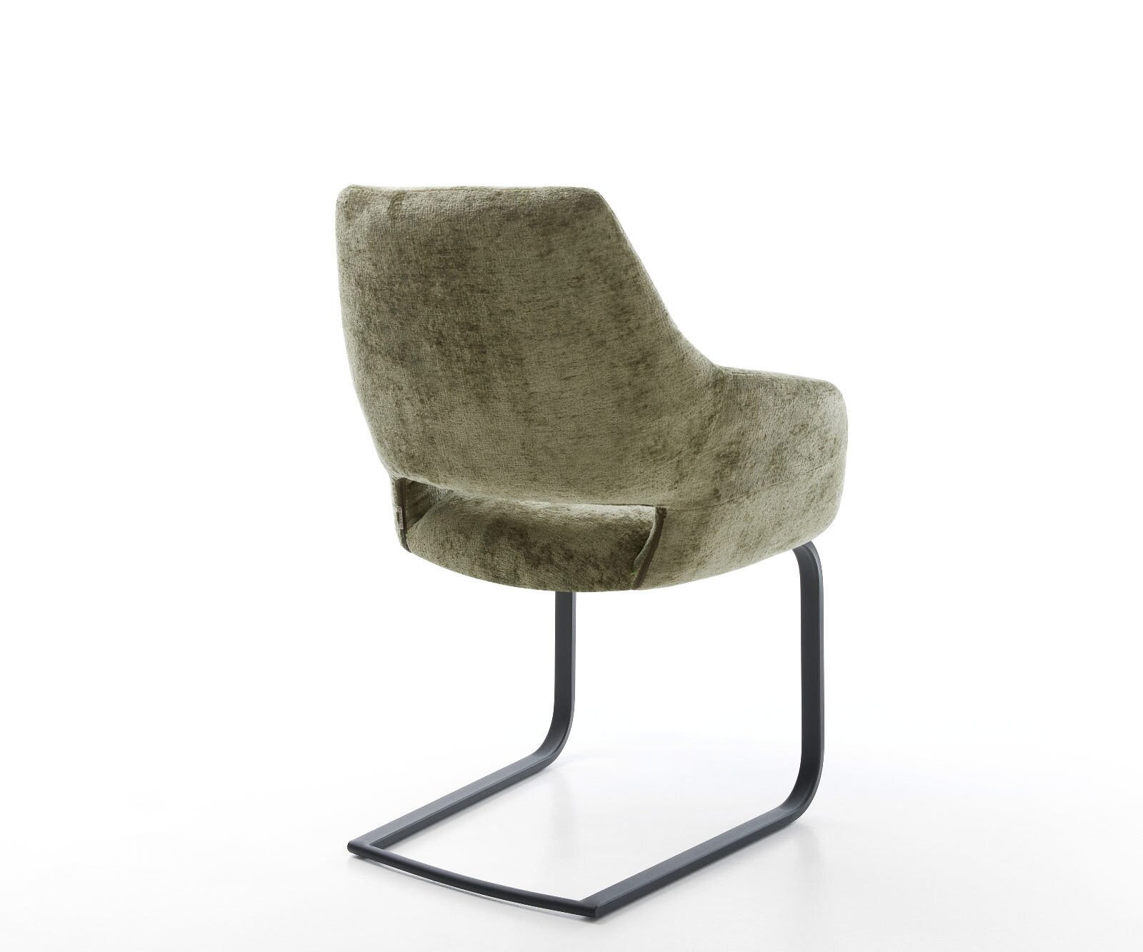Freischwinger Yago-Flex mit Armlehnen Chenille Olive Freischwinger flach Schwarz Taschenfederkern 4 Freischwinger Yago-Flex mit Armlehnen Chenille Olive Freischwinger flach Schwarz Taschenfederkern 4