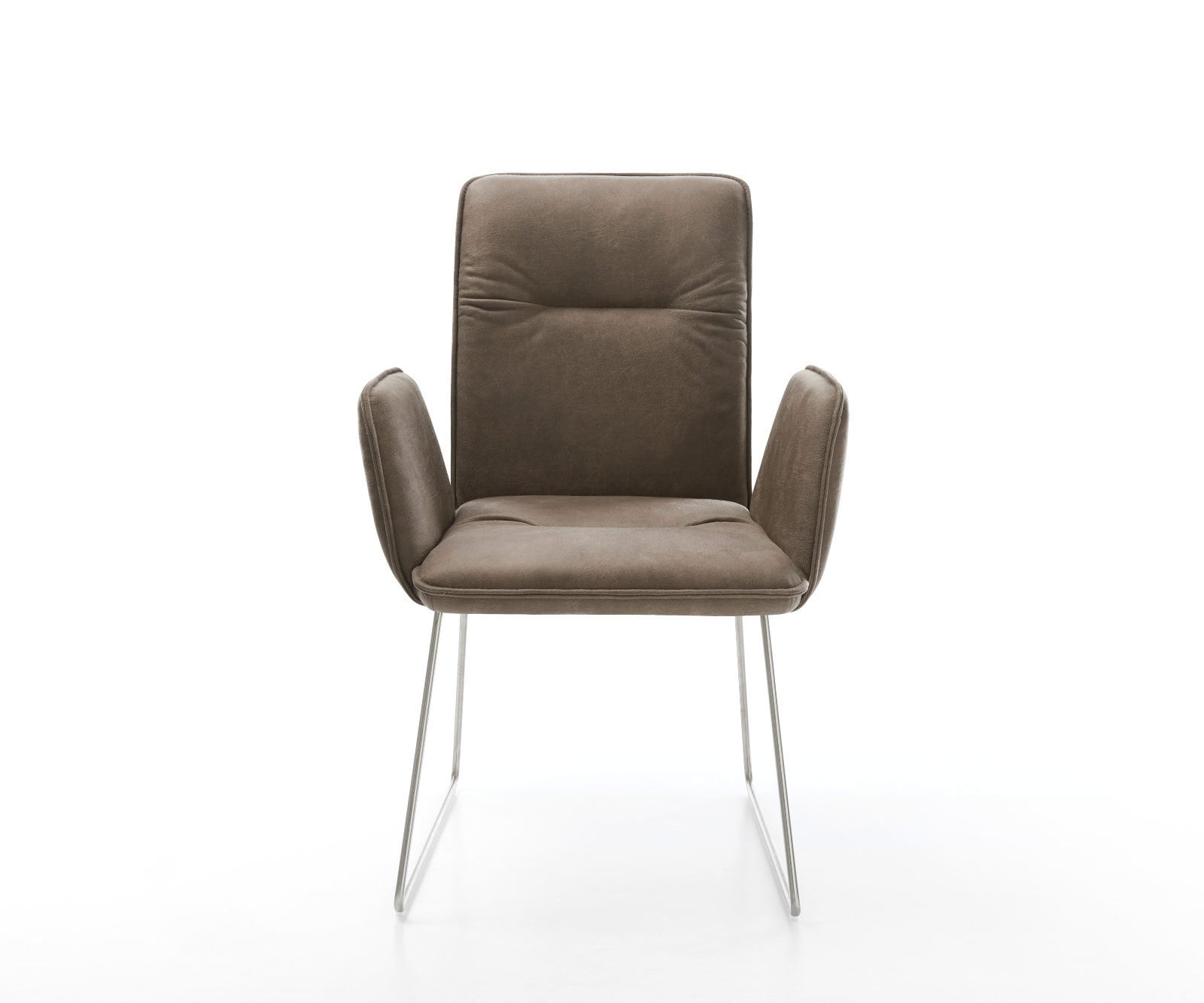 Esszimmerstuhl Vinja-Flex Mikrofaser Taupe Vintage Kufengestell Edelstahl 1 Esszimmerstuhl Vinja-Flex Mikrofaser Taupe Vintage Kufengestell Edelstahl 1