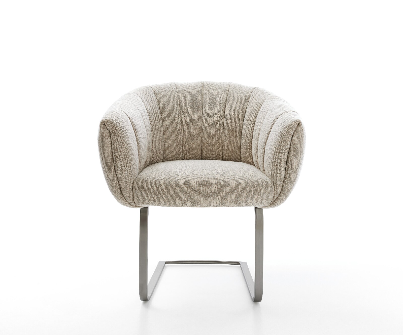 Freischwinger Jada-Flex Webstoff Soft Beige Freischwinger flach Graphit Taschenfederkern 2