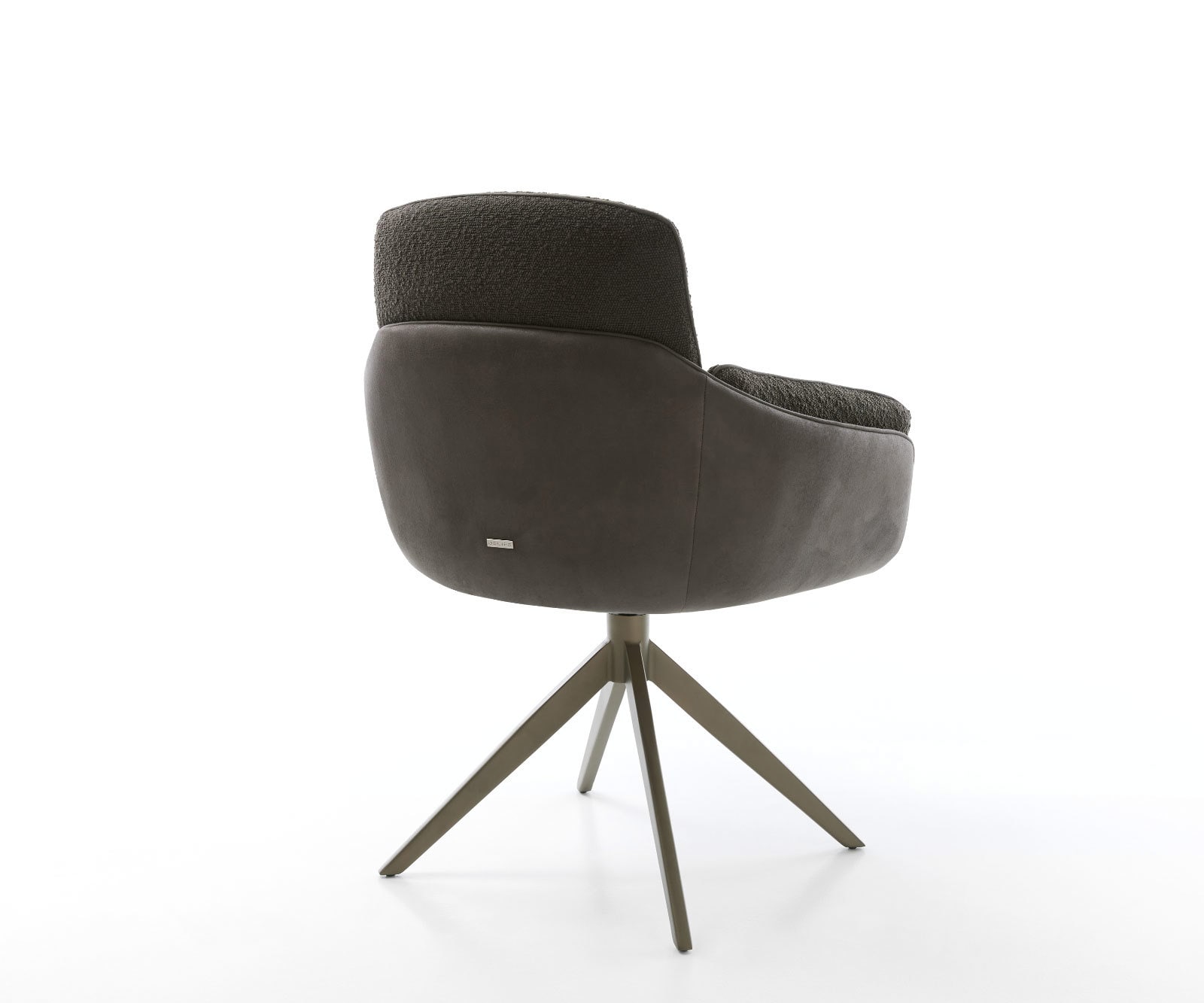 Drehstuhl Luan-Flex mit Armlehnen Materialmix Schwarz Kreuzgestell breit Effektfinish Titan 360° drehbar Wippfunktion 5 Drehstuhl Luan-Flex mit Armlehnen Materialmix Schwarz Kreuzgestell breit Effektfinish Titan 360° drehbar Wippfunktion 5