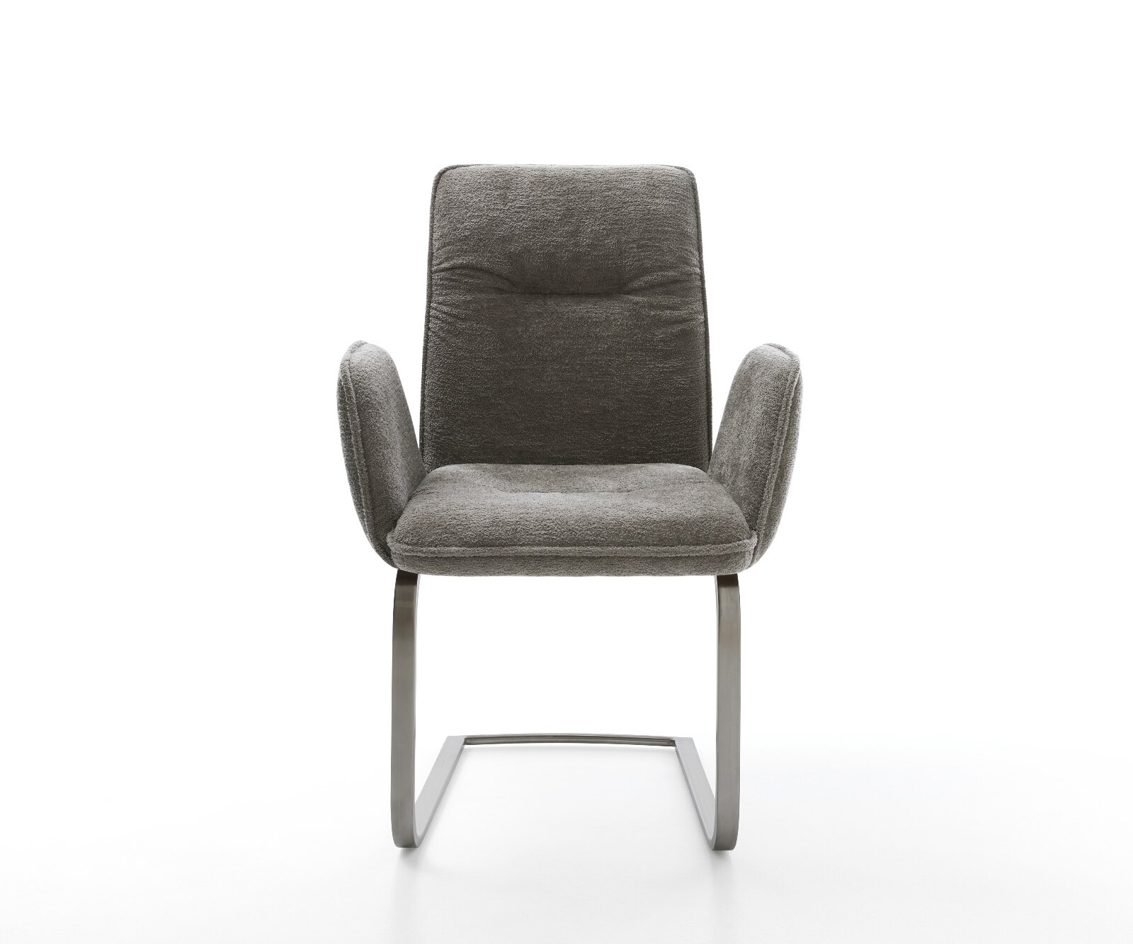 Freischwinger Vinja-Flex Bouclé Soft Schlamm Freischwinger flach Graphit 2