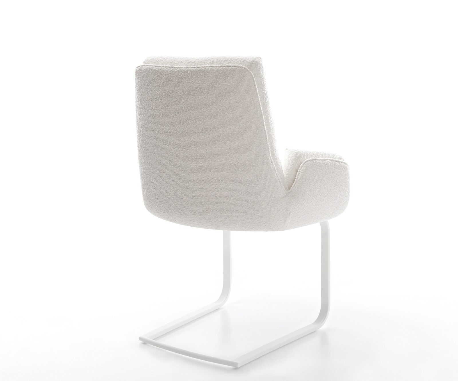 Freischwinger Clea-Flex Bouclé Creme-Weiß Freischwinger flach Weiß 4