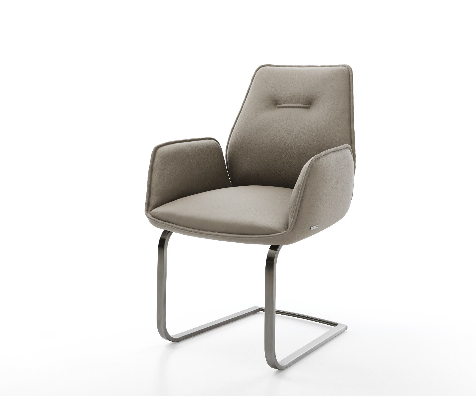 Cantilever Zoa-Flex cuir de vache couleur boue pied cantilever plat grafiete 1