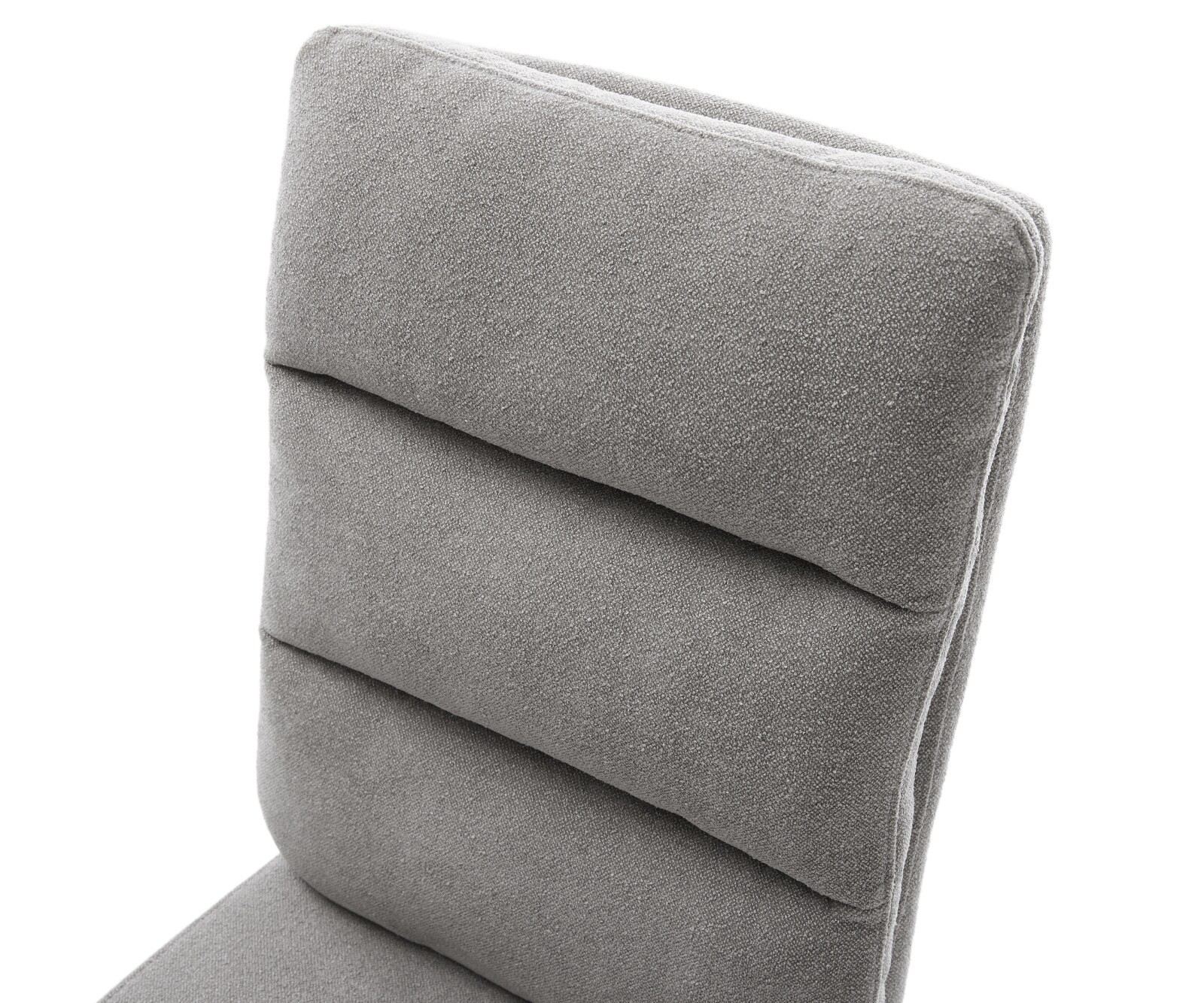 Esszimmerstuhl Pela-Flex Strukturstoff Soft Grau Kufengestell Schwarz Taschenfederkern 3