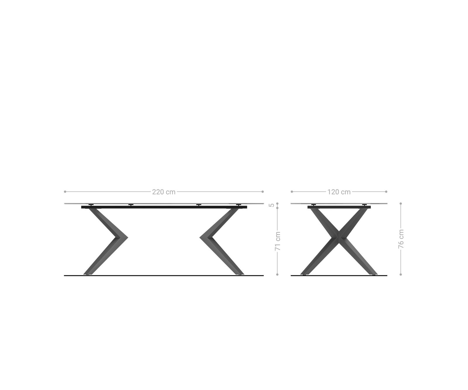 Esstisch Edge Oval 220x120 Keramik Minas Melange Weiß-Beige Zenthara kantig Metall Schwarz 6 Esstisch Edge Oval 220x120 Keramik Minas Melange Weiß-Beige Zenthara kantig Metall Schwarz 6