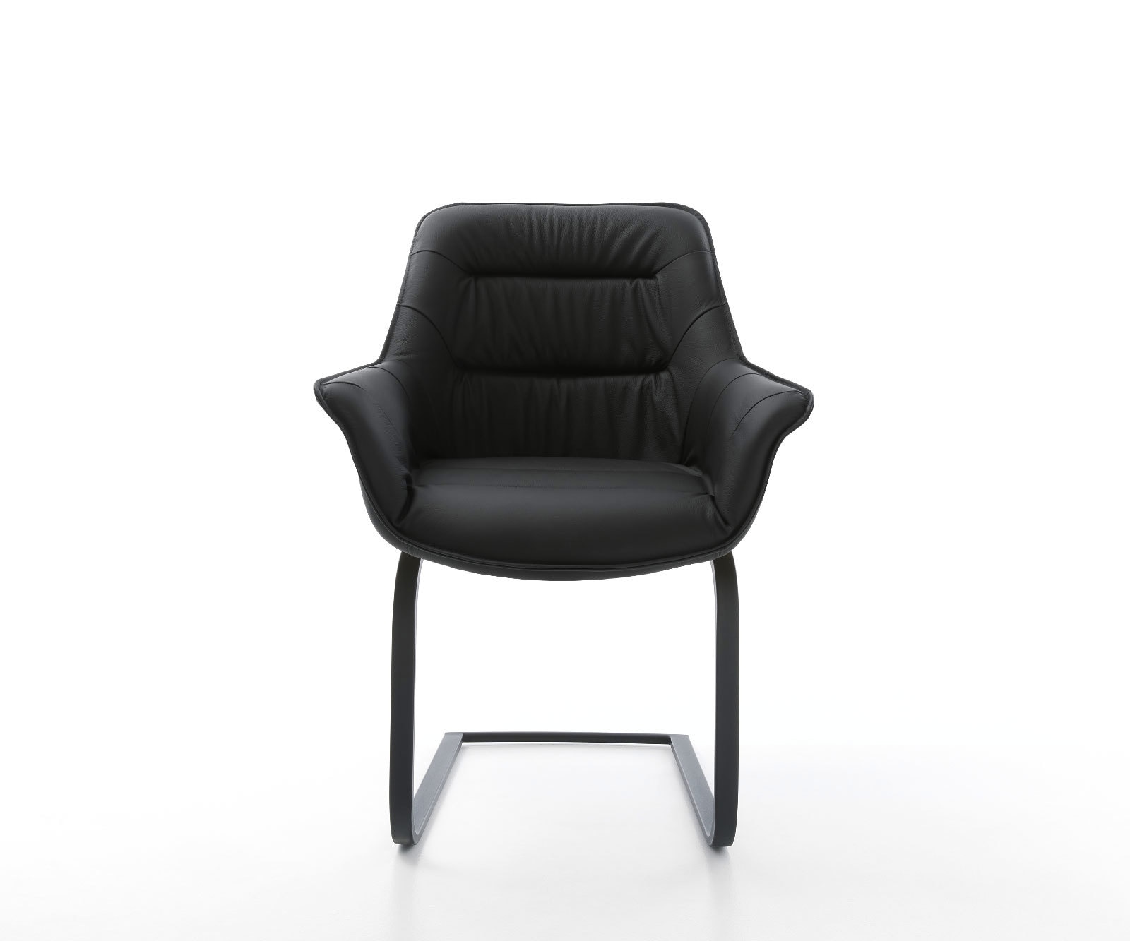 Freischwinger Kaira-Flex Echt-Leder Schwarz Freischwinger flach Schwarz 1 Freischwinger Kaira-Flex Echt-Leder Schwarz Freischwinger flach Schwarz 1