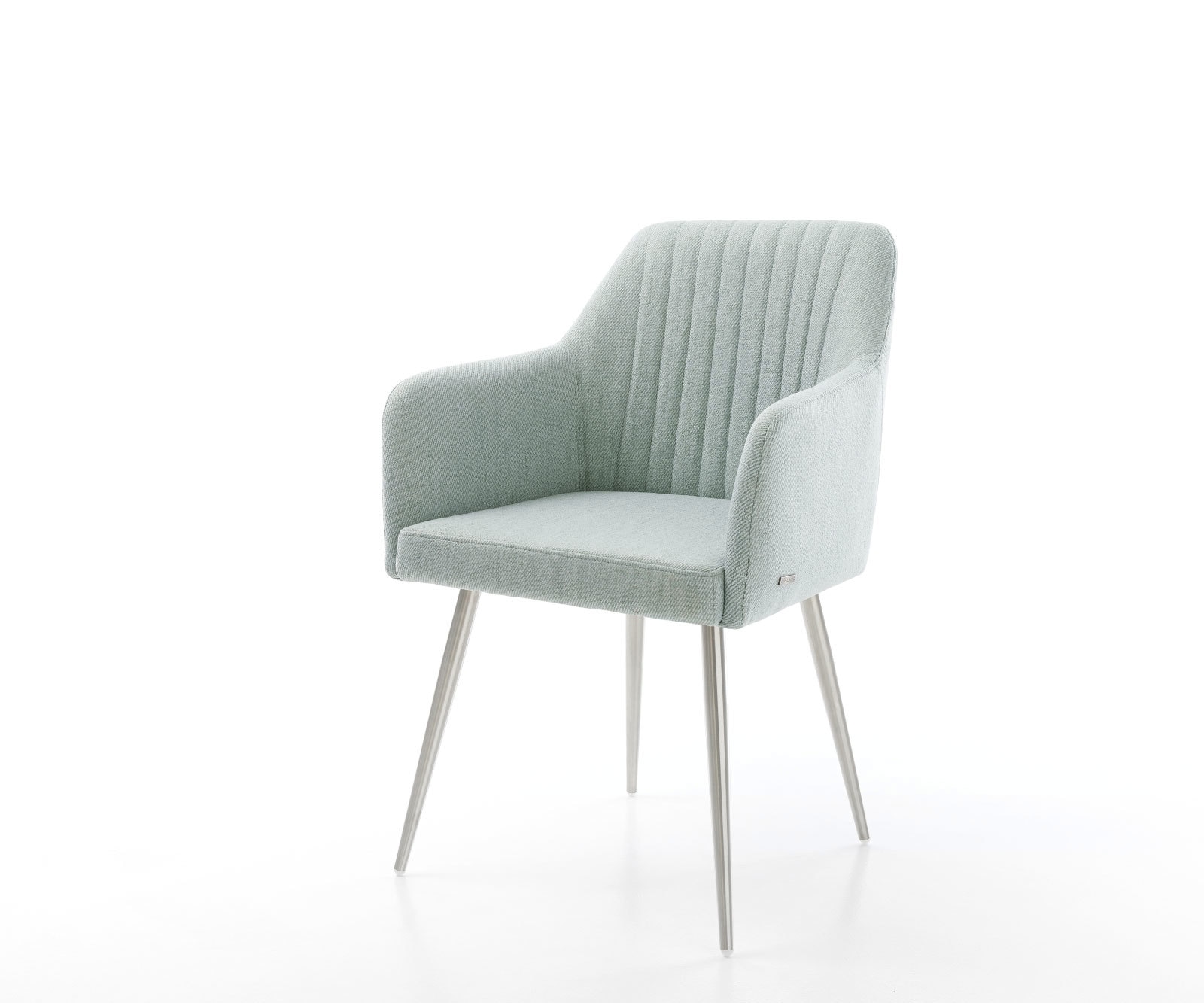 Esszimmerstuhl Greg-Flex Stripes Mint 4-Fuß konisch Edelstahl Taschenfederkern Esszimmerstuhl Greg-Flex Stripes Mint 4-Fuß konisch Edelstahl Taschenfederkern