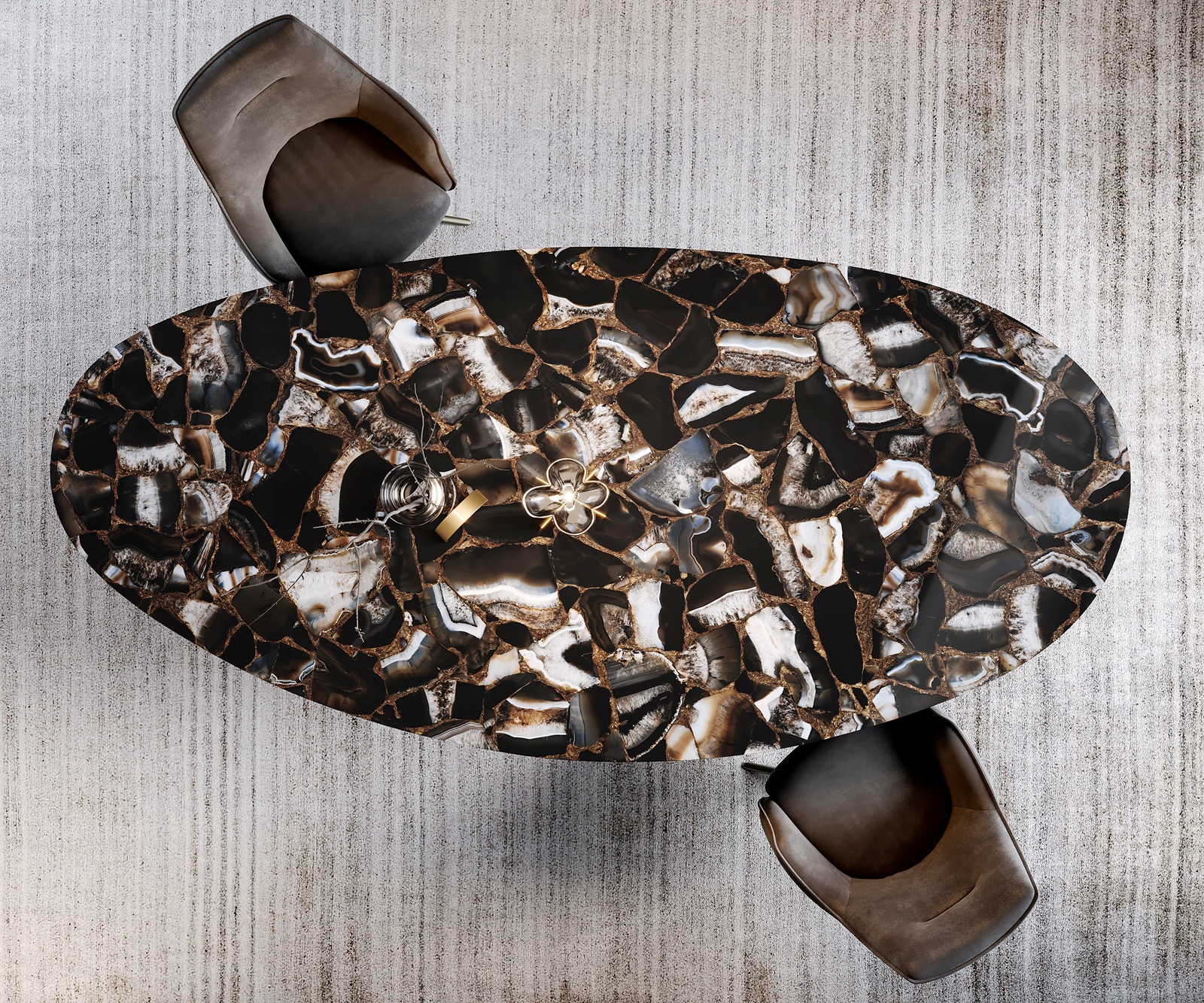 Esstisch Edge Oval 280x130 Keramik Iris FMG Agatablack Zenthara kantig Metall Effektfinish Titan 6 Esstisch Edge Oval 280x130 Keramik Iris FMG Agatablack Zenthara kantig Metall Effektfinish Titan 6