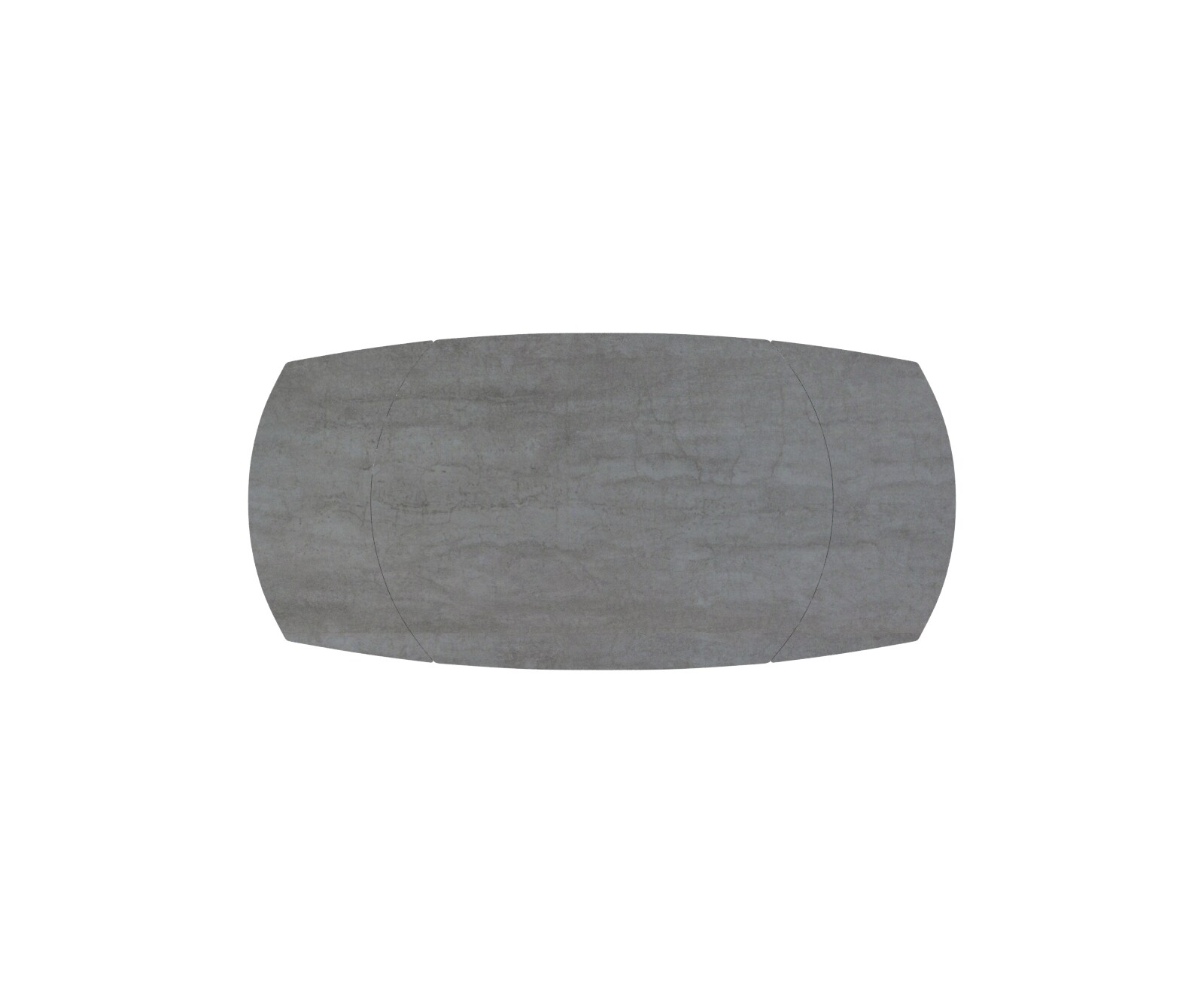 Esstischplatte Edge Boot 130-200x100 cm Keramik Beton Grau ausziehbar 1