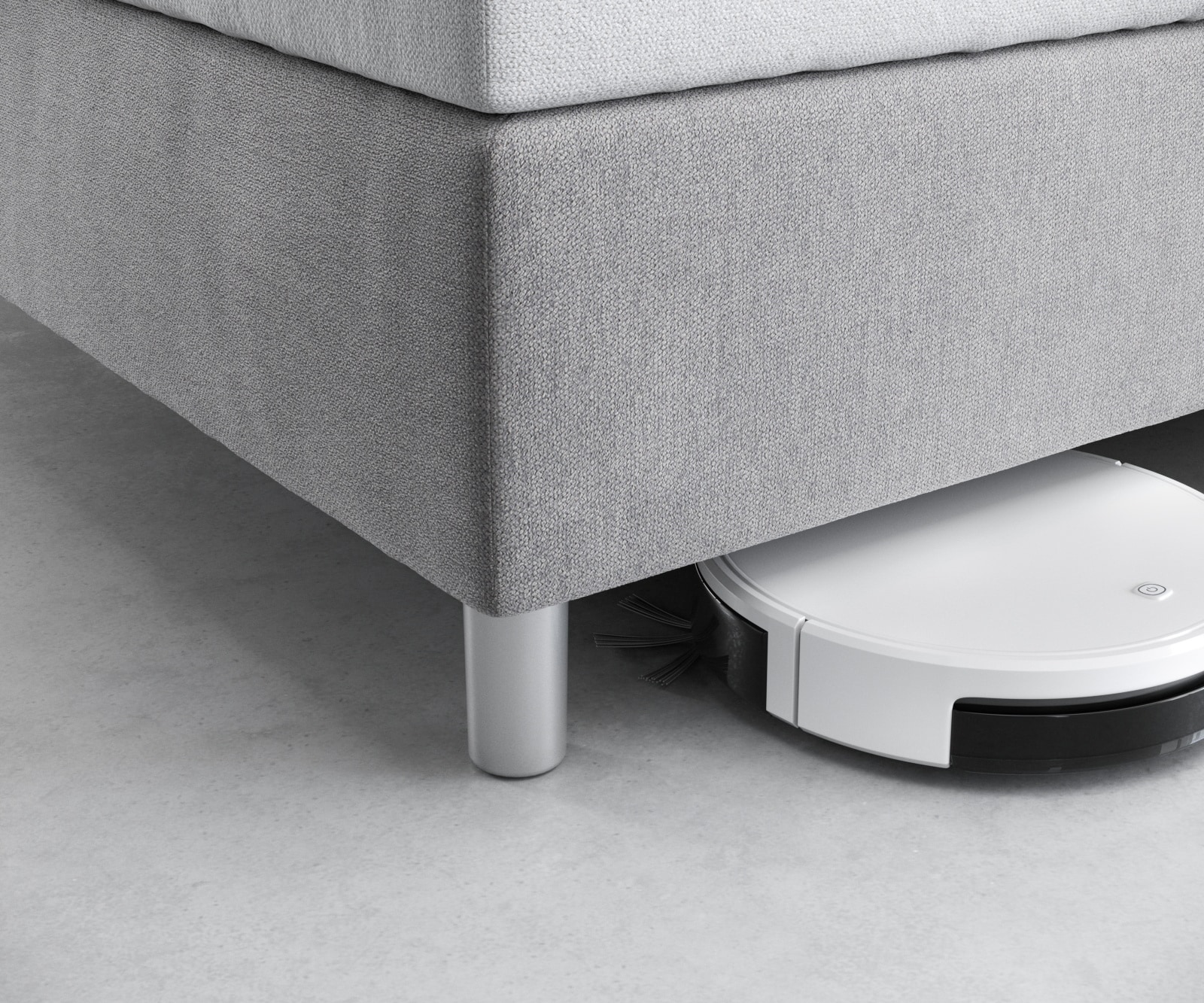 Fußset Dreambett 10 cm Kunststoff Silber