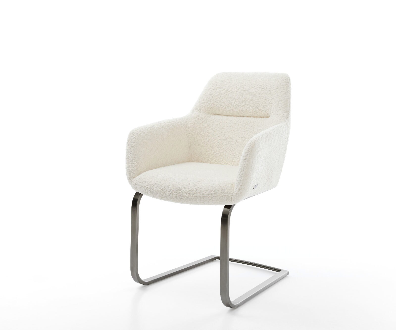 Freischwinger Pejo-Flex Bouclé Weiß Freischwinger flach Graphit Taschenfederkern 1