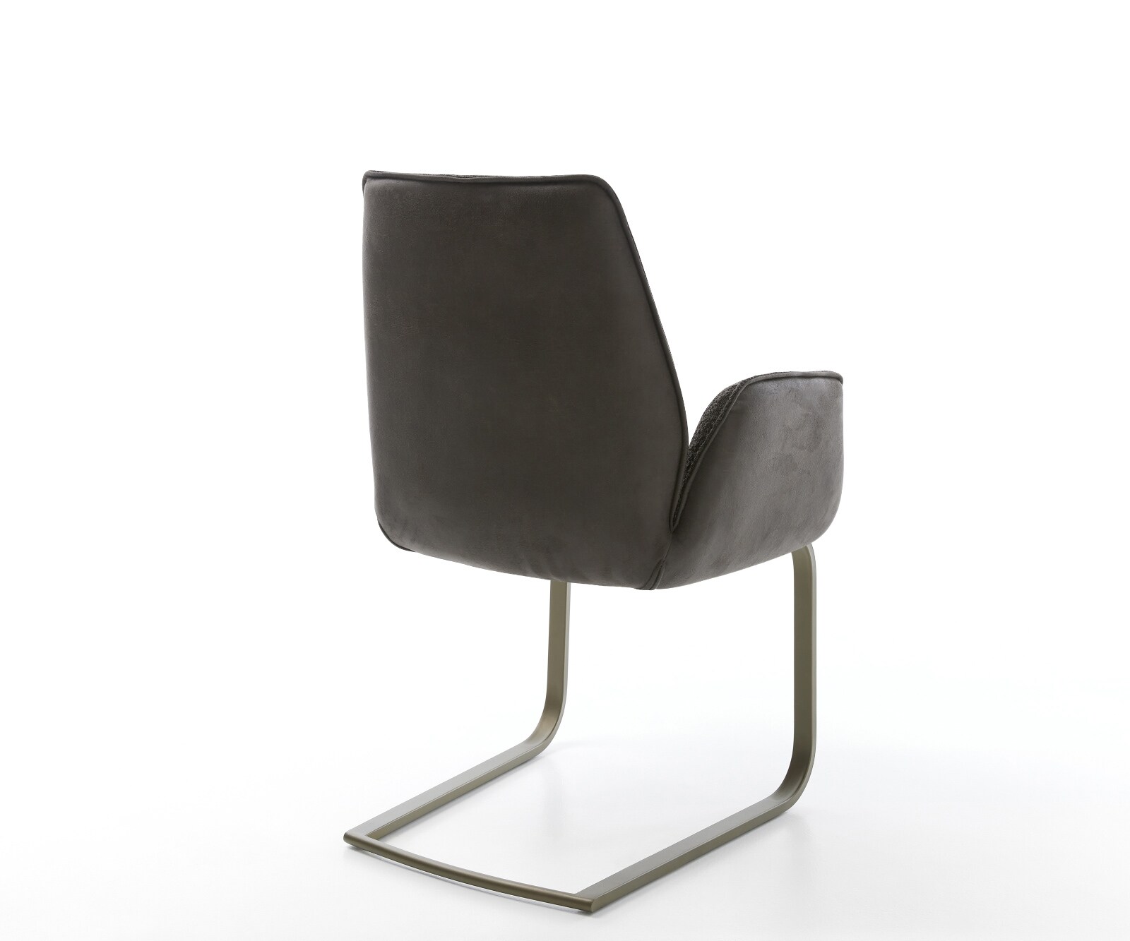 Freischwinger Zoa-Flex Materialmix Schwarz Freischwinger flach Effektfinish Titan Taschenfederkern 4