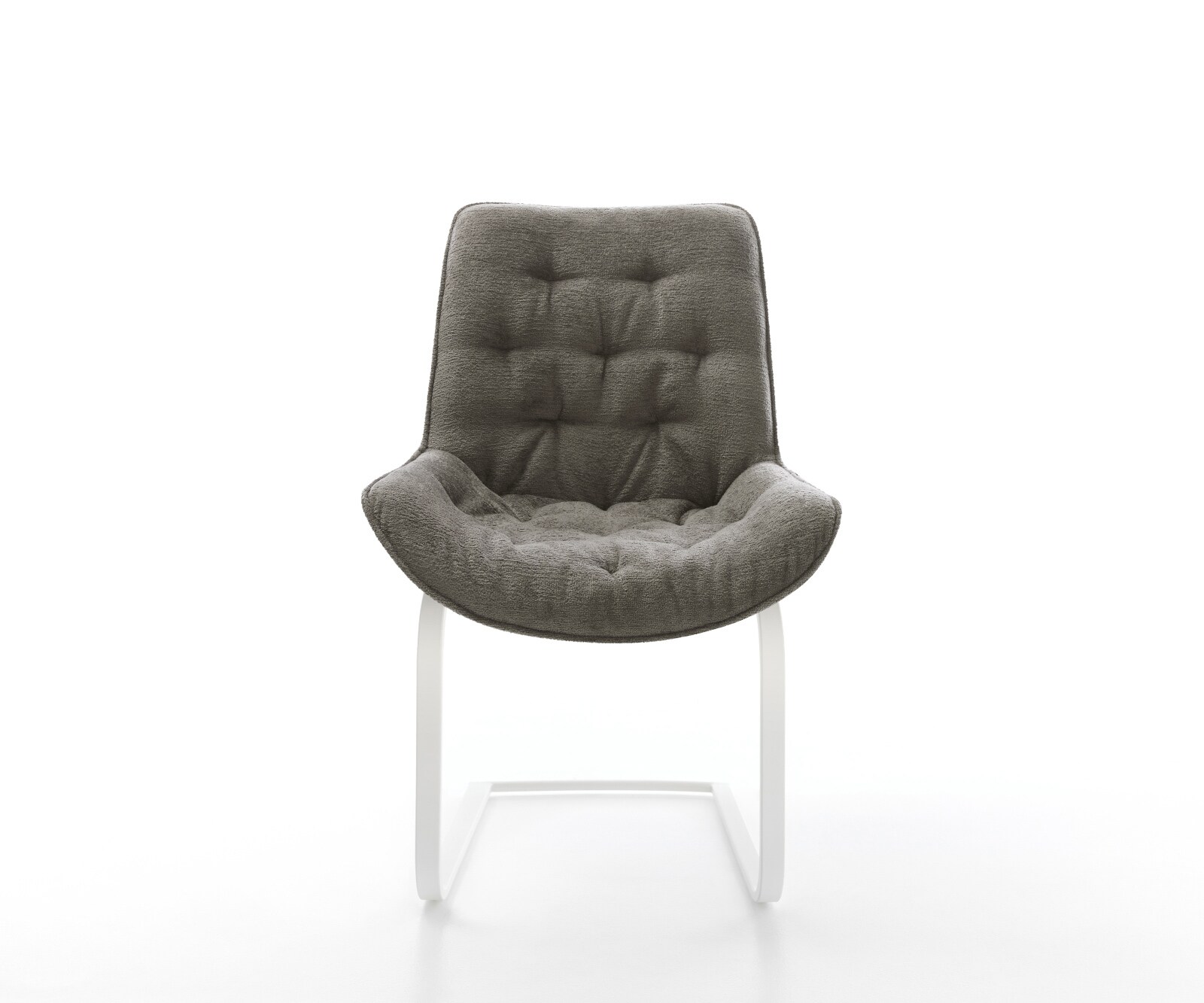 Freischwinger Taimi-Flex Bouclé Soft Schlamm Freischwinger flach Weiß 2