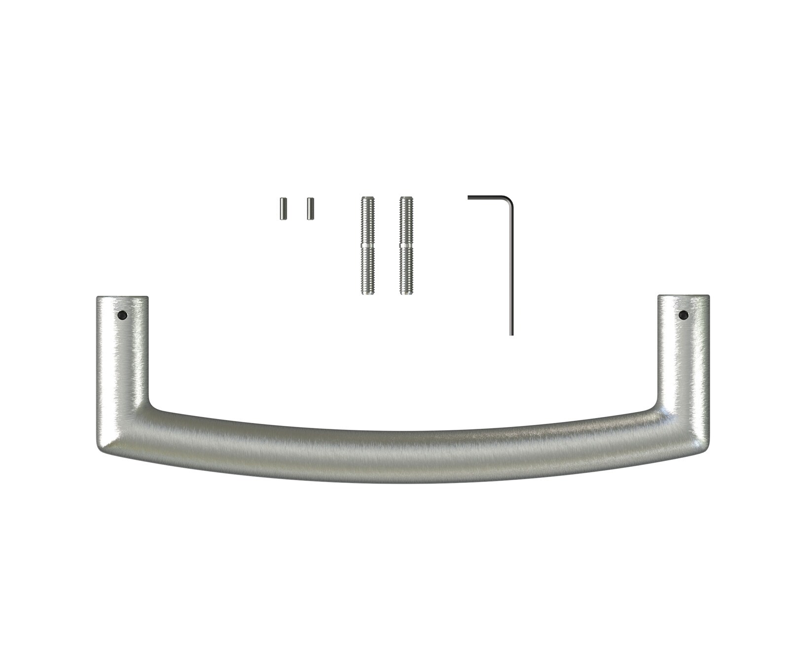 Poignée de chaise Flex-Slim en acier inoxydable Argent 1