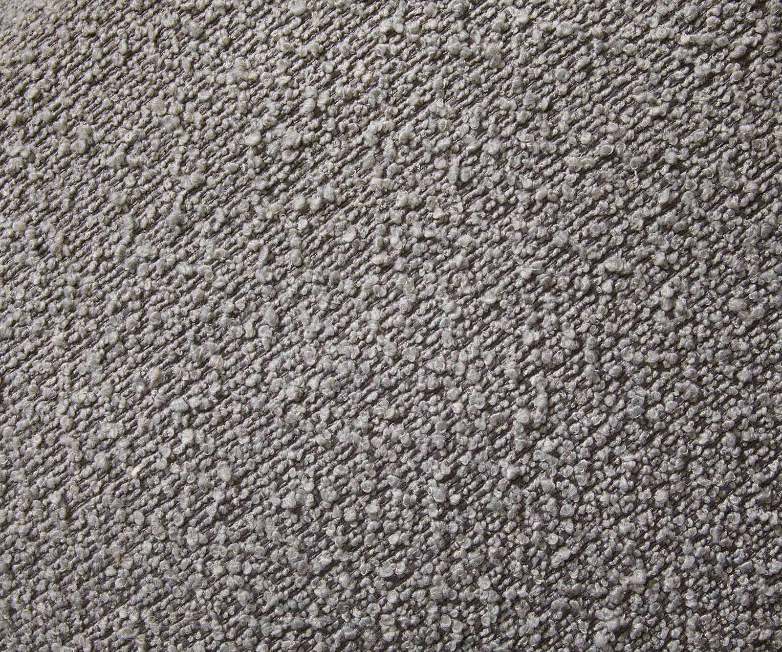 Chaise-de-bar Yago-Flex Bouclé gris argenté Pied pivotant réglable en hauteur Métal noir pivotant Ressorts ensachés 5