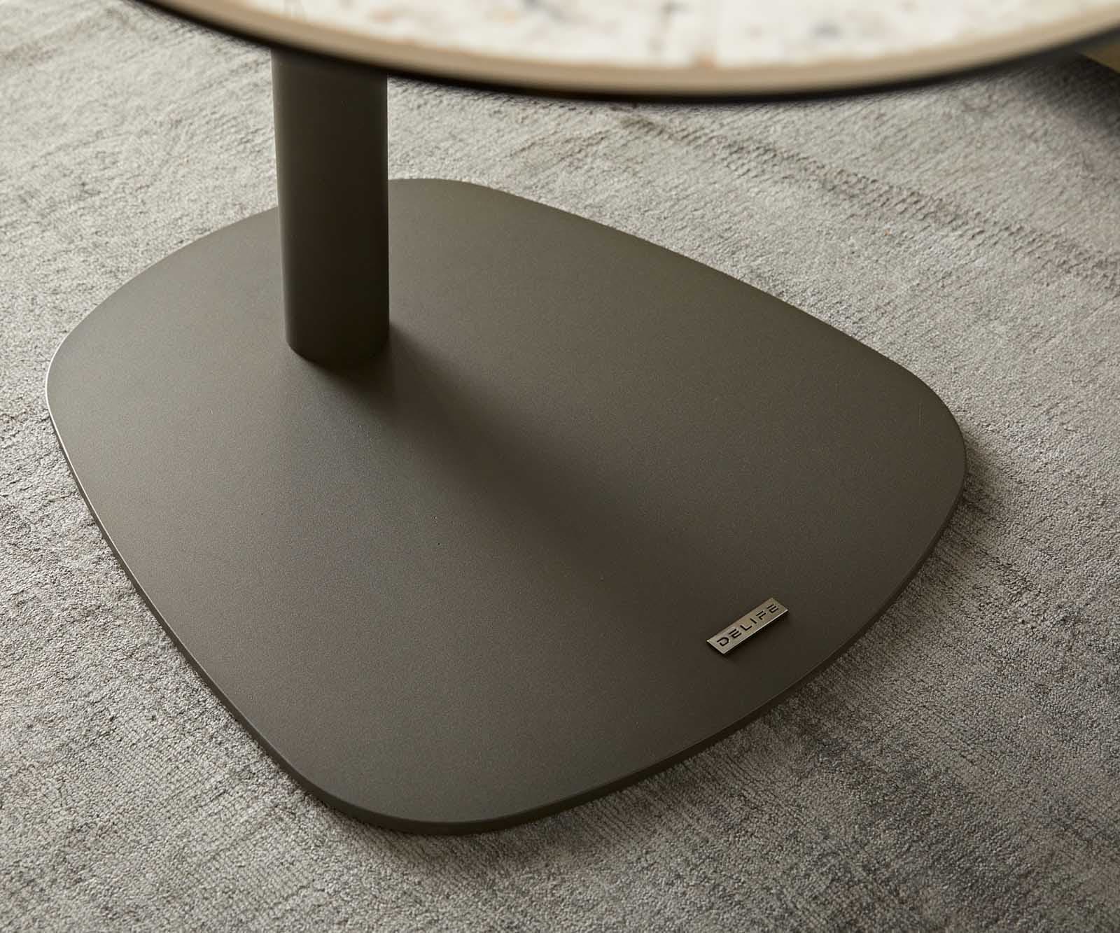 Beistelltisch Elenya 60x60 cm Keramik Minas Melange Weiß-Beige Gestell Effektfinish Titan 6 Beistelltisch Elenya 60x60 cm Keramik Minas Melange Weiß-Beige Gestell Effektfinish Titan 6