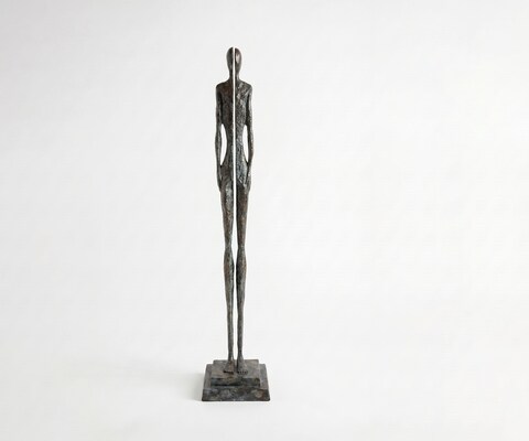 Figur Divora B25 x T24 x H126 cm Aluminium Umbra Antica Handgemacht