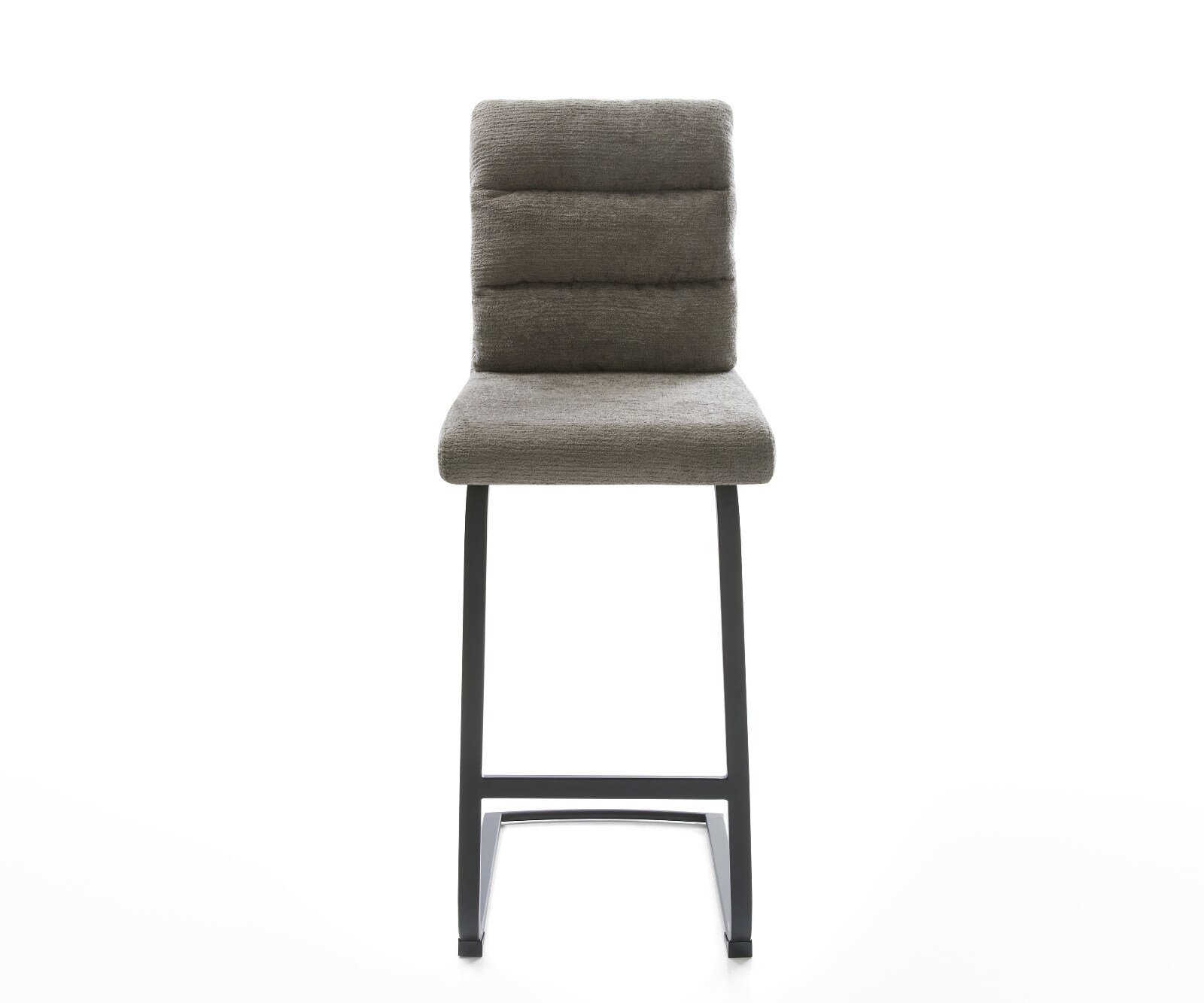 Barstuhl Pela-Flex Bouclé Soft Schlamm Freischwinger Flach Metall Schwarz 2
