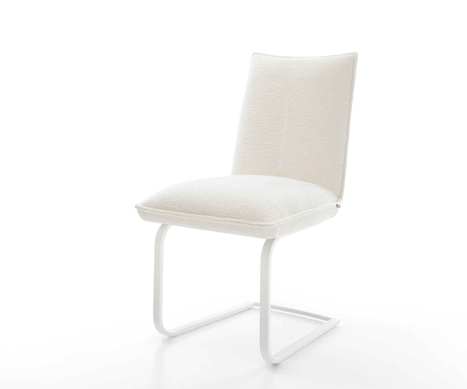 Freischwinger Lelio-Flex Bouclé Soft Beige Freischwinger flach Weiß Taschenfederkern 1