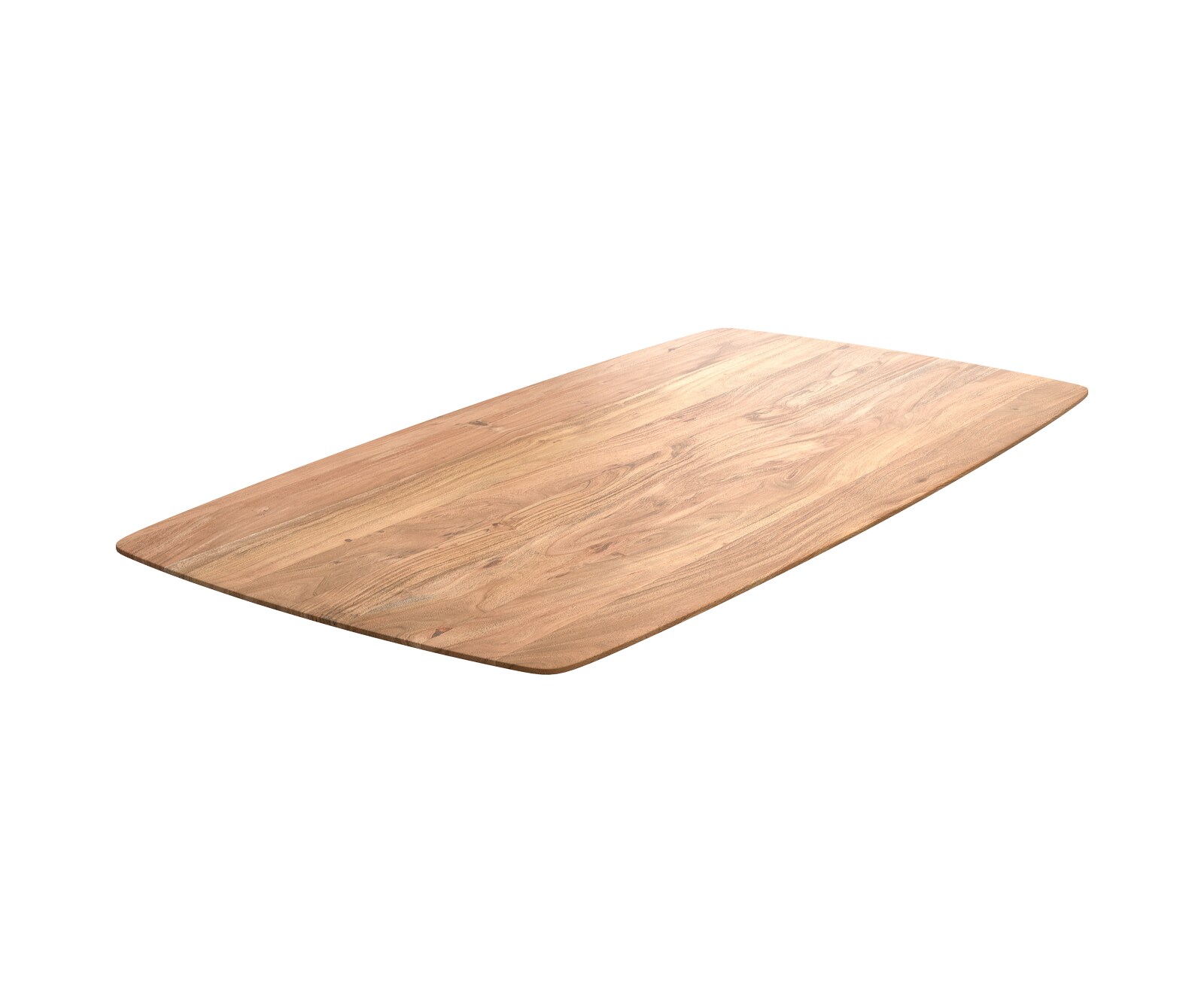 Esstischplatte Edge Boot 180x90cm Akazie Natur Schweizer Kante 1