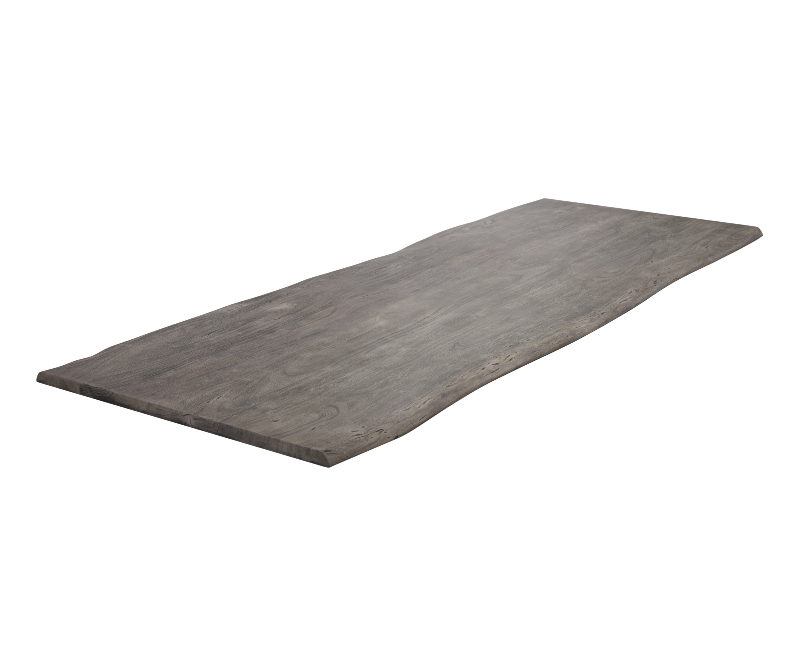 Esstischplatte Edge 260x100cm Akazie Platin Live-Edge