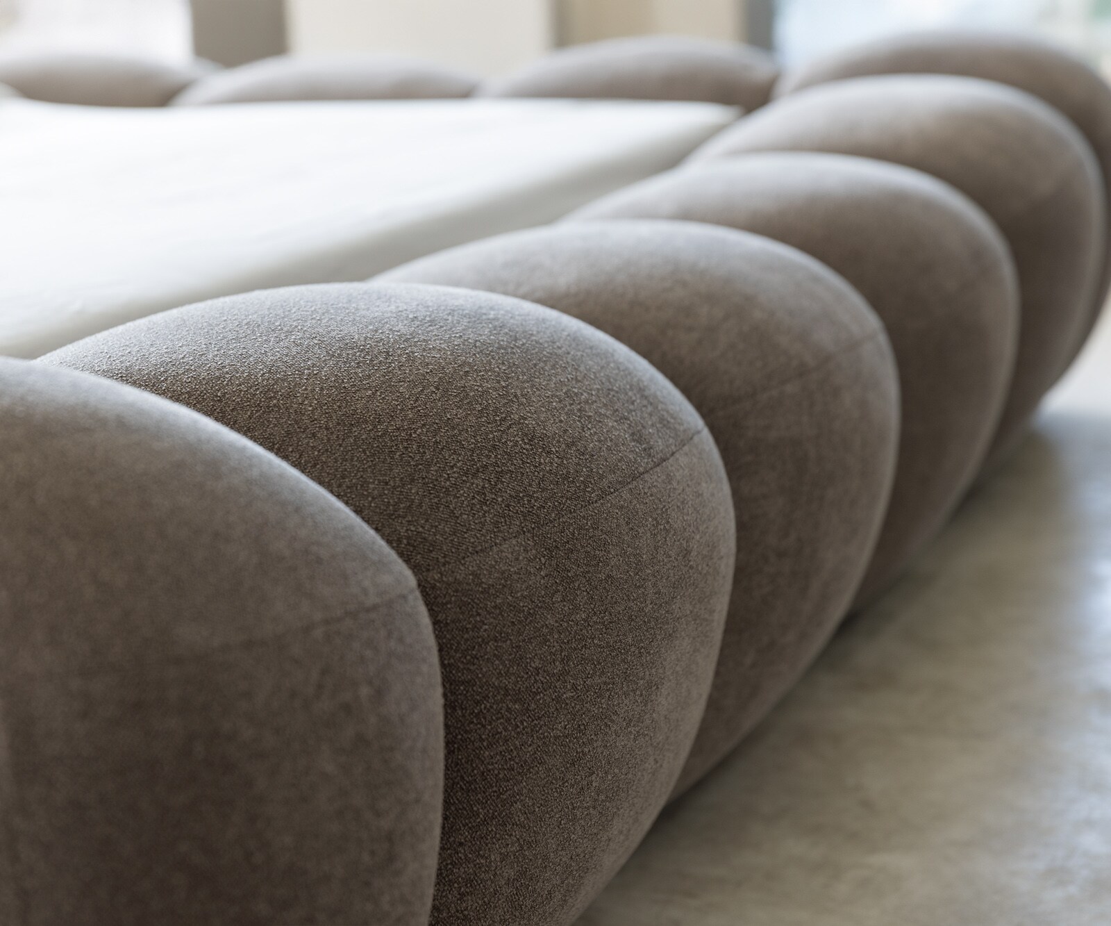 Polsterbettgestell Perlla 180x200 cm Strukturstoff Soft Taupe 7