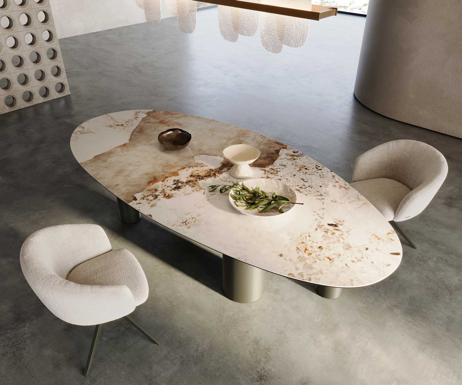 Esstisch Edge Keramik Oval 3