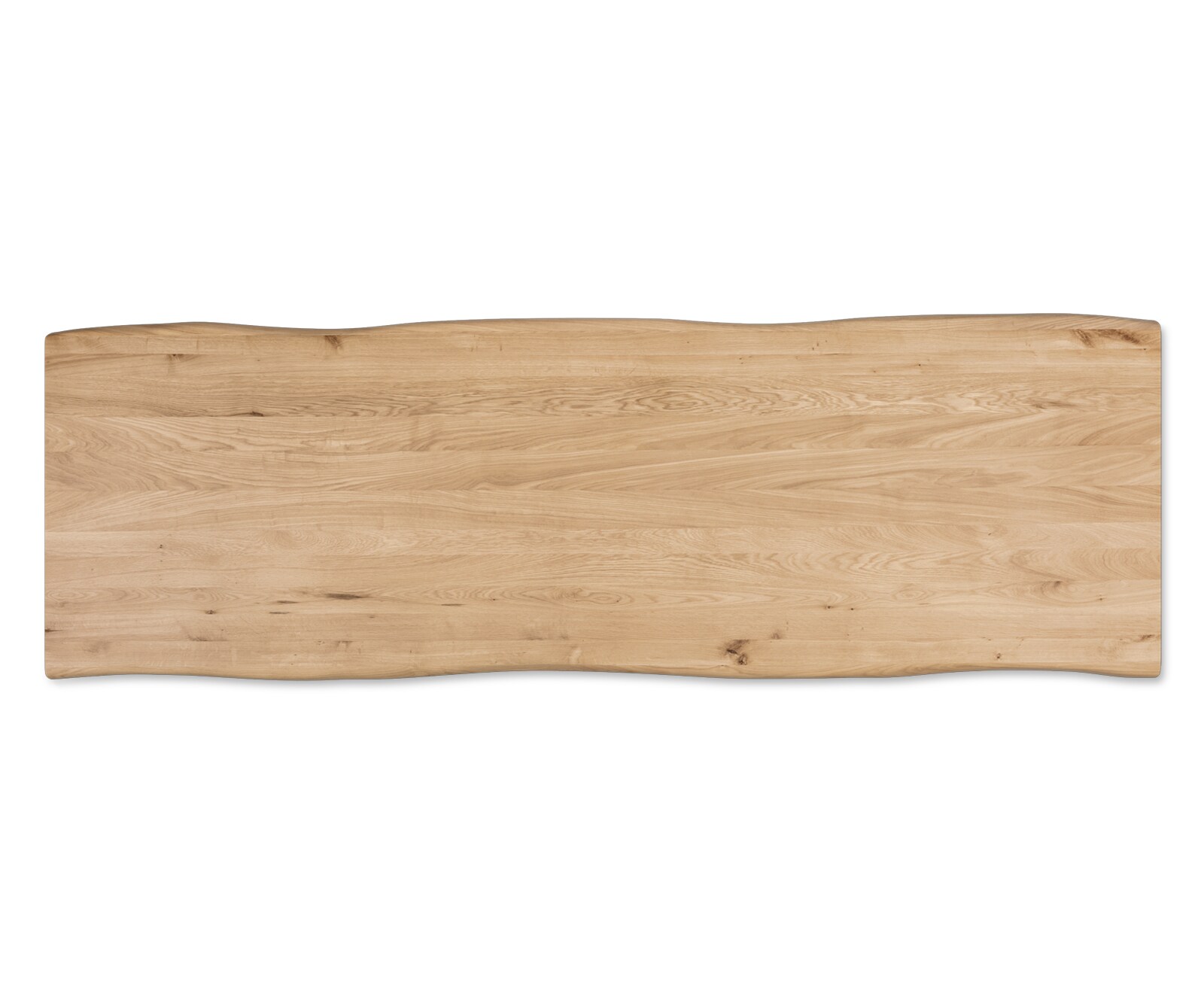 Esstischplatte Edge 300x100 cm Eiche Natur Live-Edge 1
