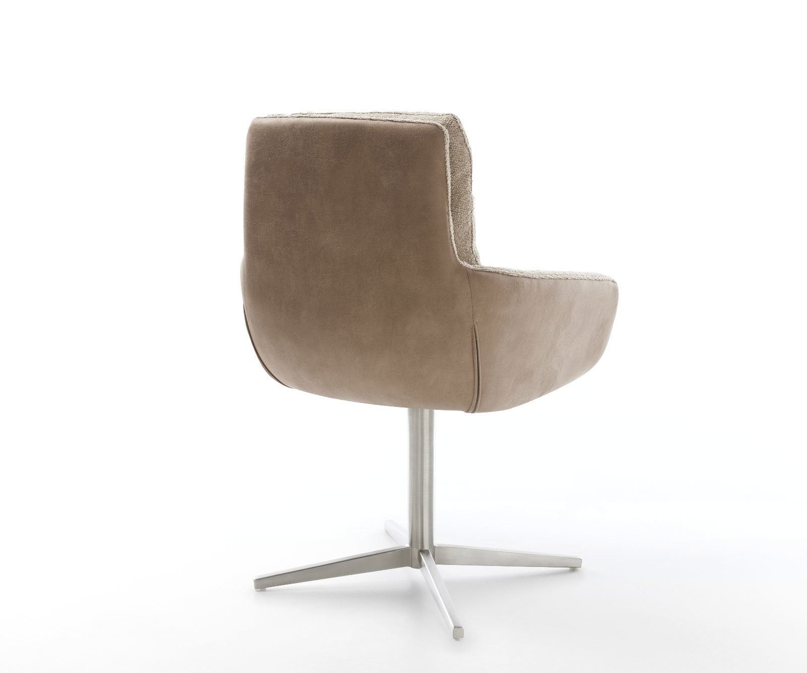 Drehstuhl Abelia-Flex mit Armlehnen Materialmix Schlamm Fußkreuz Edelstahl 360° drehbar 5 Drehstuhl Abelia-Flex mit Armlehnen Materialmix Schlamm Fußkreuz Edelstahl 360° drehbar 5