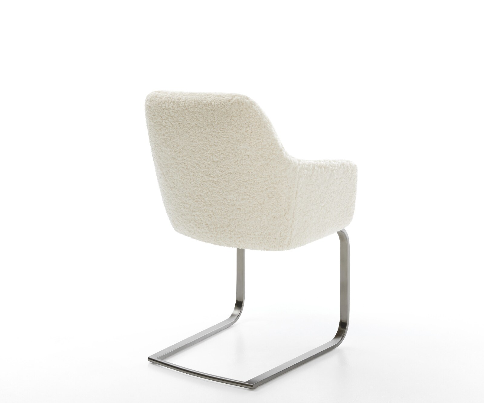 Freischwinger Pejo-Flex Teddystoff Beige Freischwinger flach Graphit Taschenfederkern 5