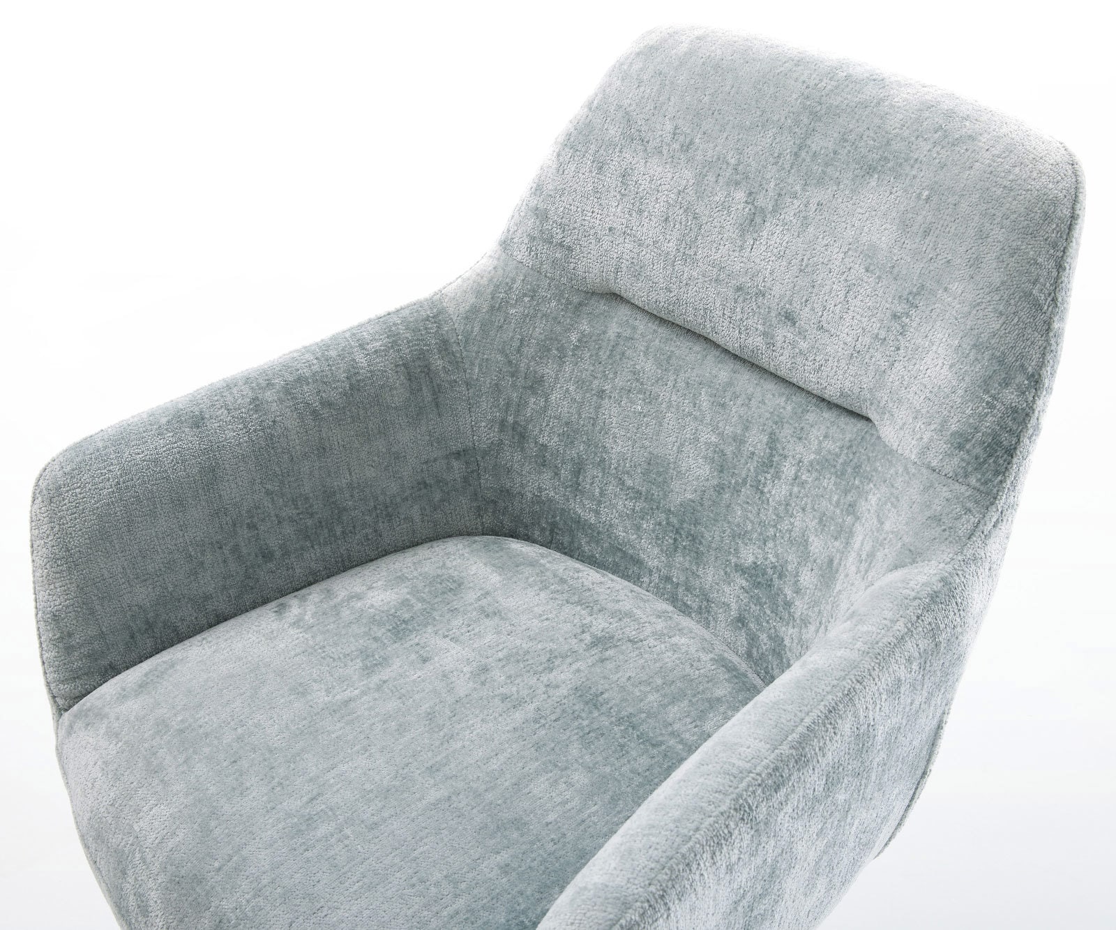 Chaise-pivotante Pejo-Flex chenille bleu pastel pied de chaise 4 branches blanc pivotement sur 360° fonction bascule ressorts ensachés 3 Chaise-pivotante Pejo-Flex chenille bleu pastel pied de chaise 4 branches blanc pivotement sur 360° fonction bascule ressorts ensachés 3