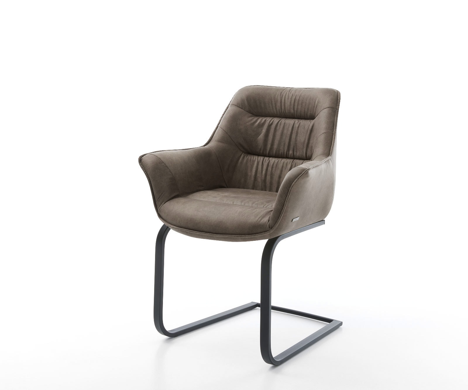Freischwinger Kaira-Flex Mikrofaser Taupe Vintage Freischwinger flach Schwarz Freischwinger Kaira-Flex Mikrofaser Taupe Vintage Freischwinger flach Schwarz
