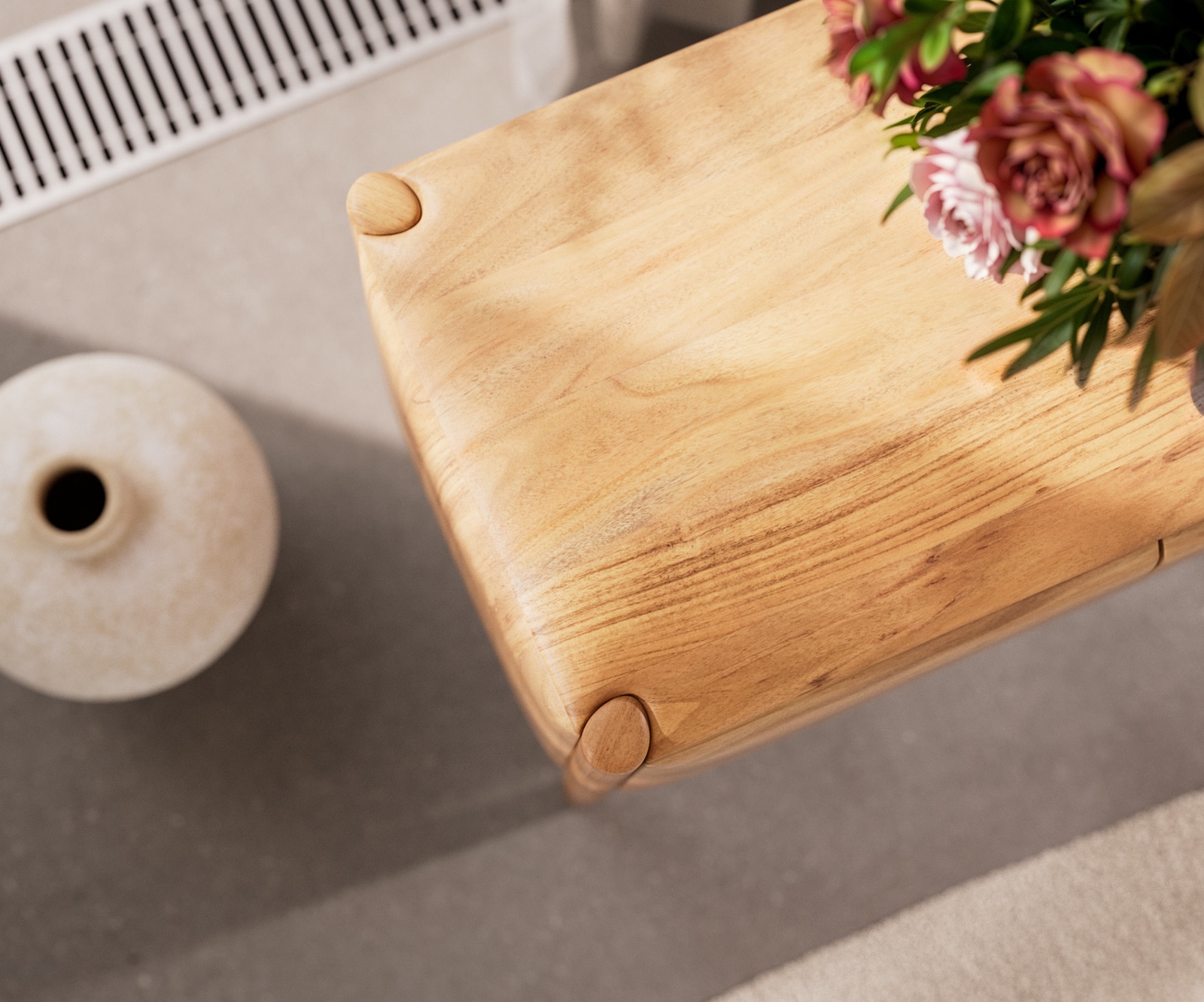 Lowboard Simcha 200 cm Akazie Natur 4 Türen 3 Lowboard Simcha 200 cm Akazie Natur 4 Türen 3