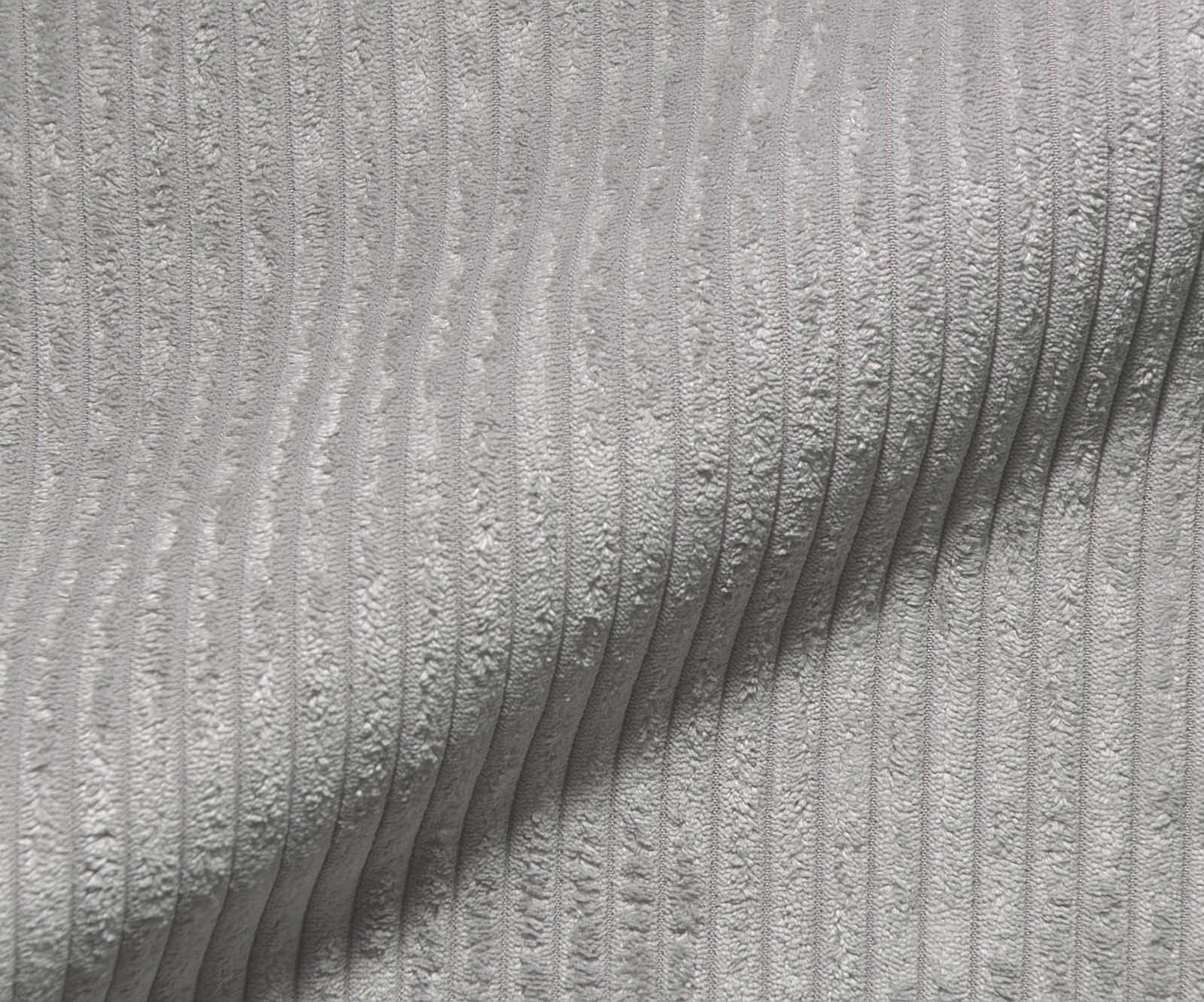 Chaise-pivotante Vinka-Flex avec accoudoirs côtelé gris argenté pied croisé large aspect titane pivotement sur 360° ressorts ensachés 3