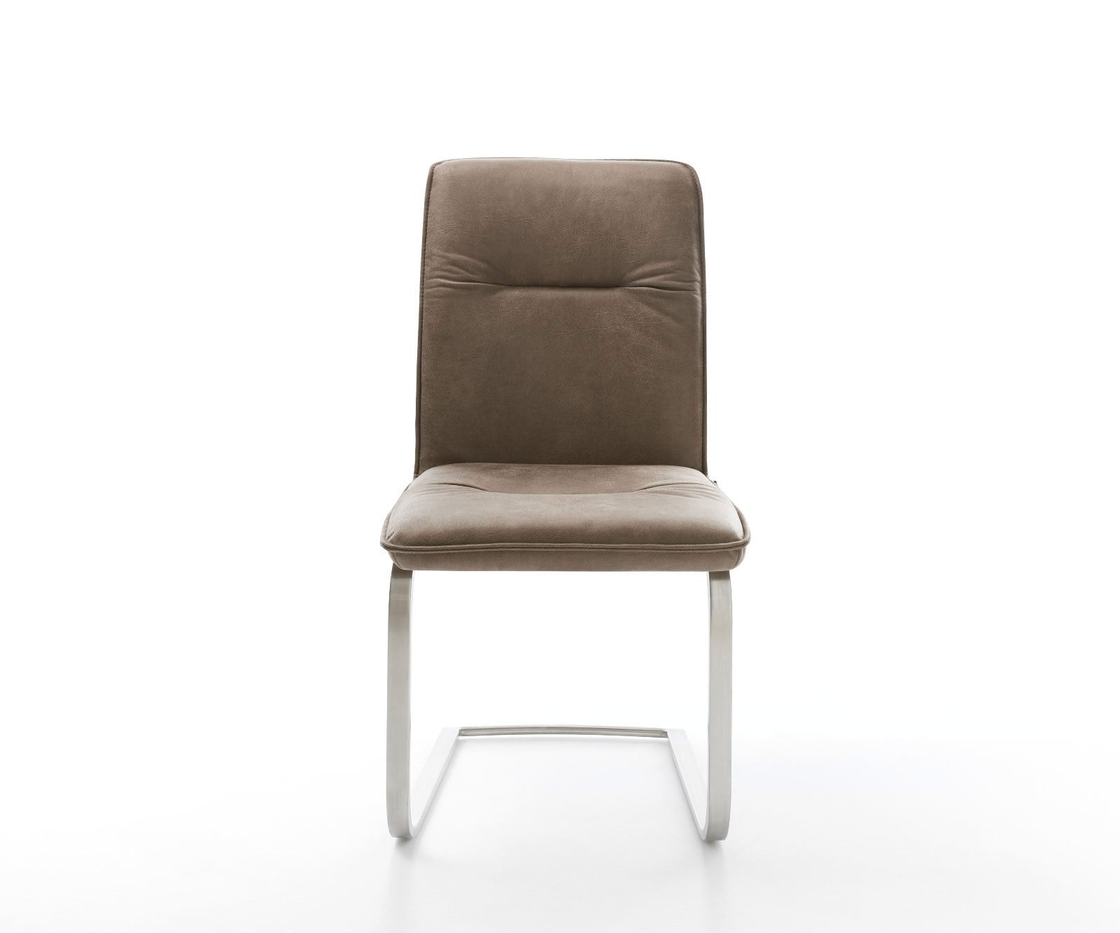 Freischwinger Vinjo-Flex Mikrofaser Taupe Vintage Freischwinger flach Edelstahl 1 Freischwinger Vinjo-Flex Mikrofaser Taupe Vintage Freischwinger flach Edelstahl 1