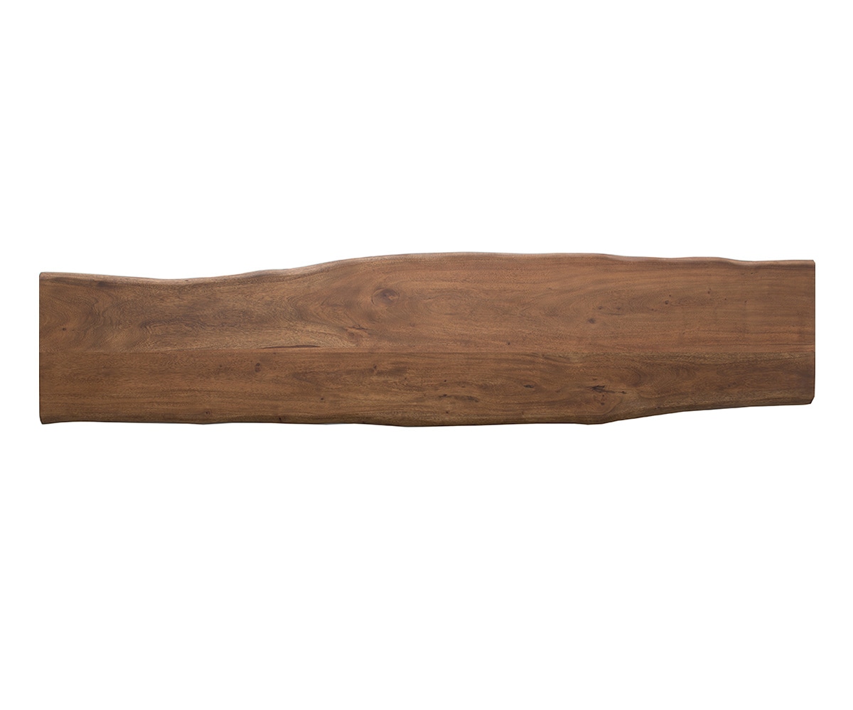 Sitzplatte Live-Edge Baumbank 295x40x5 Akazie Braun