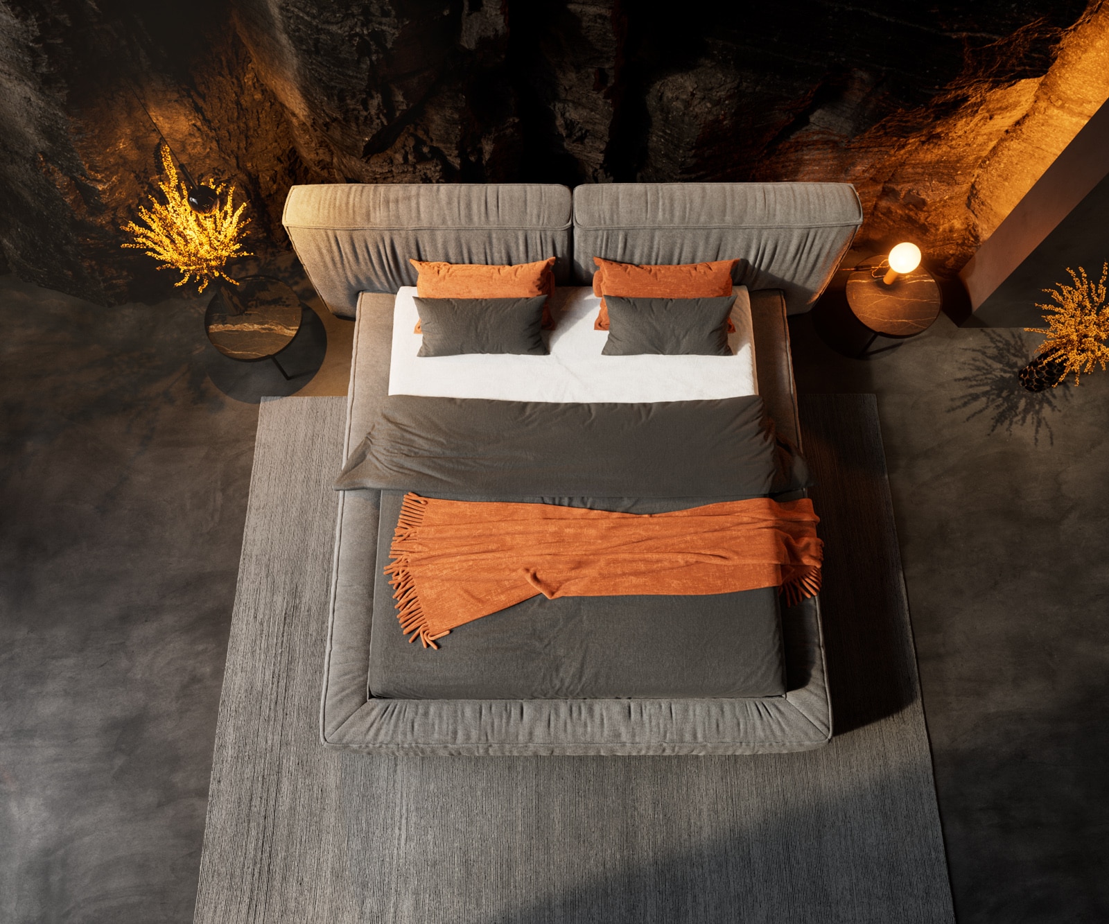 Polsterbettgestell Coperti 180x200 cm Mikrofaser Grau 4 Polsterbettgestell Coperti 180x200 cm Mikrofaser Grau 4