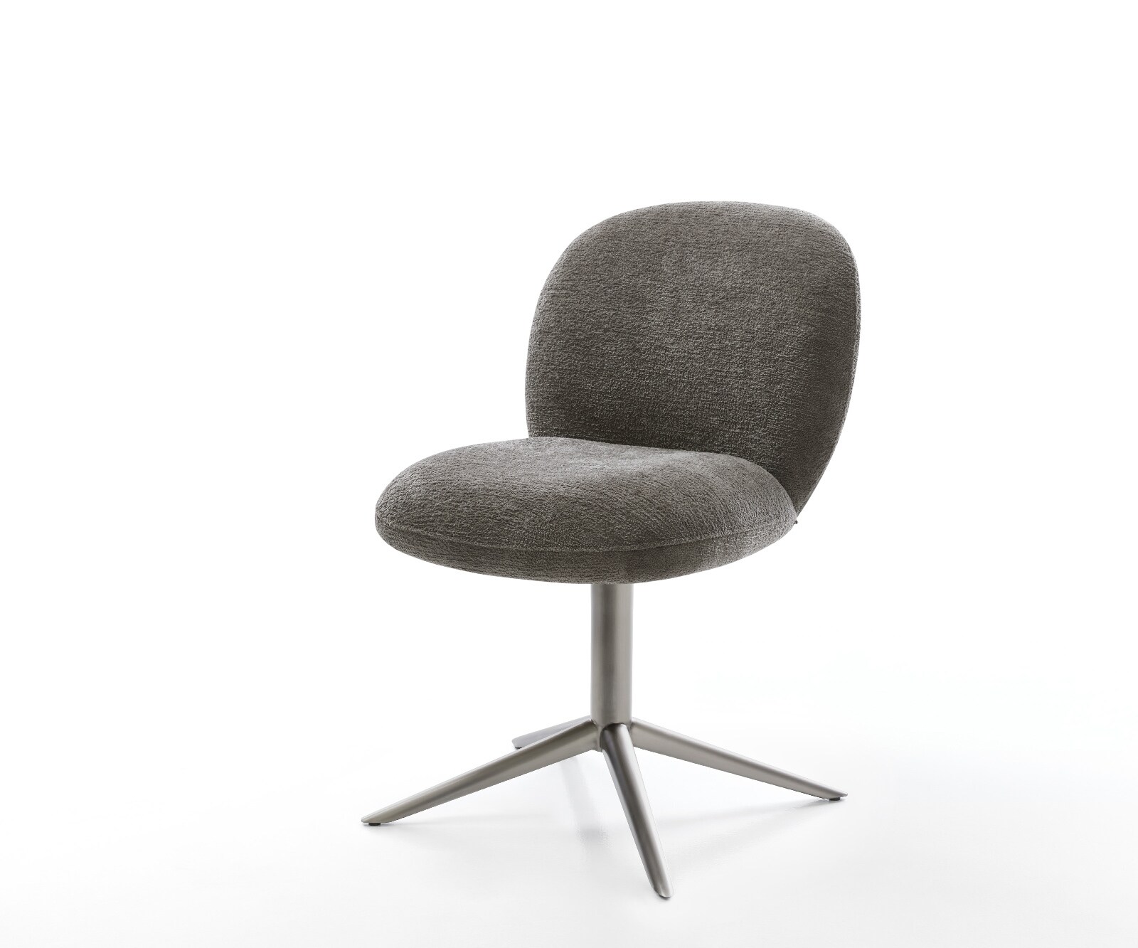 Drehstuhl Nube-Flex Bouclé Soft Schlamm Fußkreuz Graphit 360° drehbar Wippfunktion Taschenfederkern 1