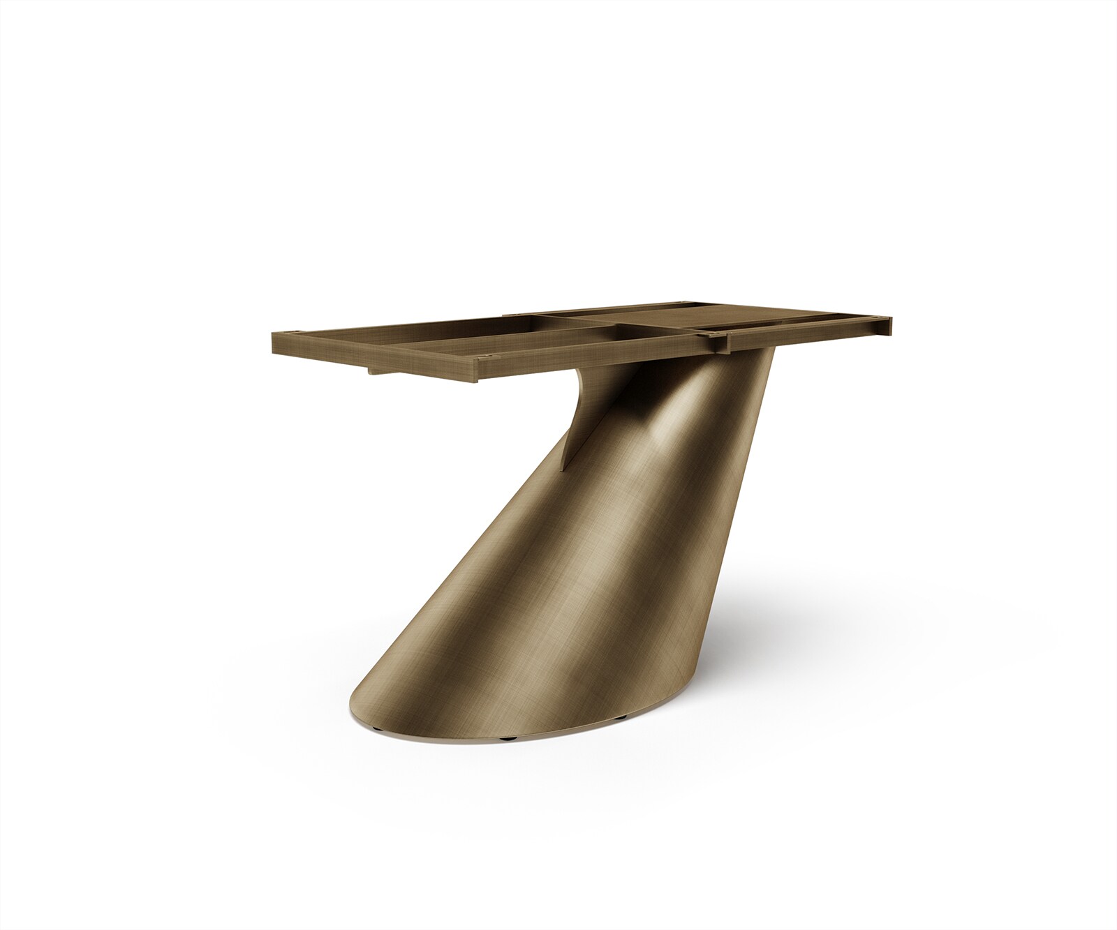 Piètement de table Cono Metallic Doré