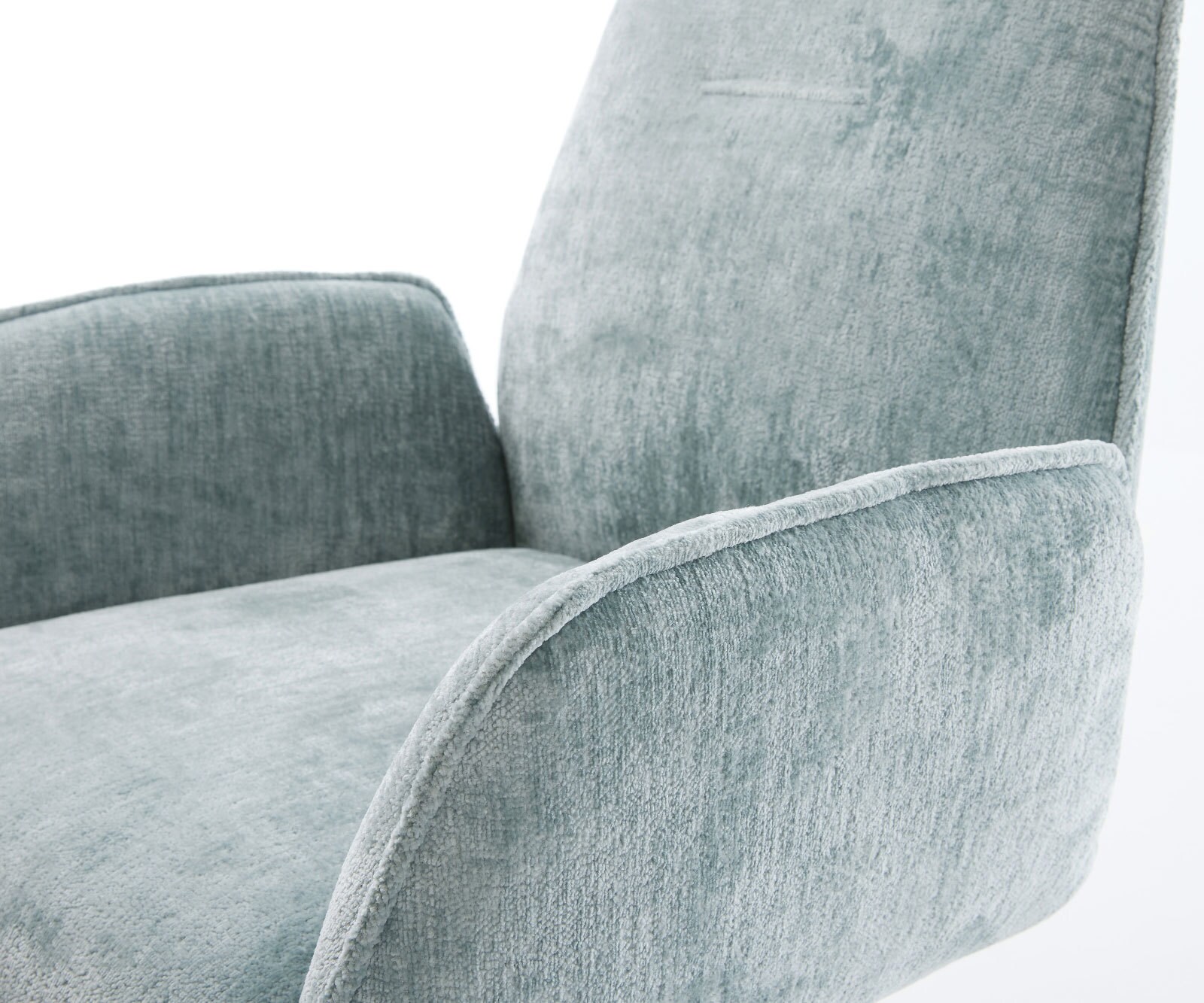Cantilever Zoa-Flex chenille bleu pastel pied cantilever plat grafiete ressorts ensachés 3